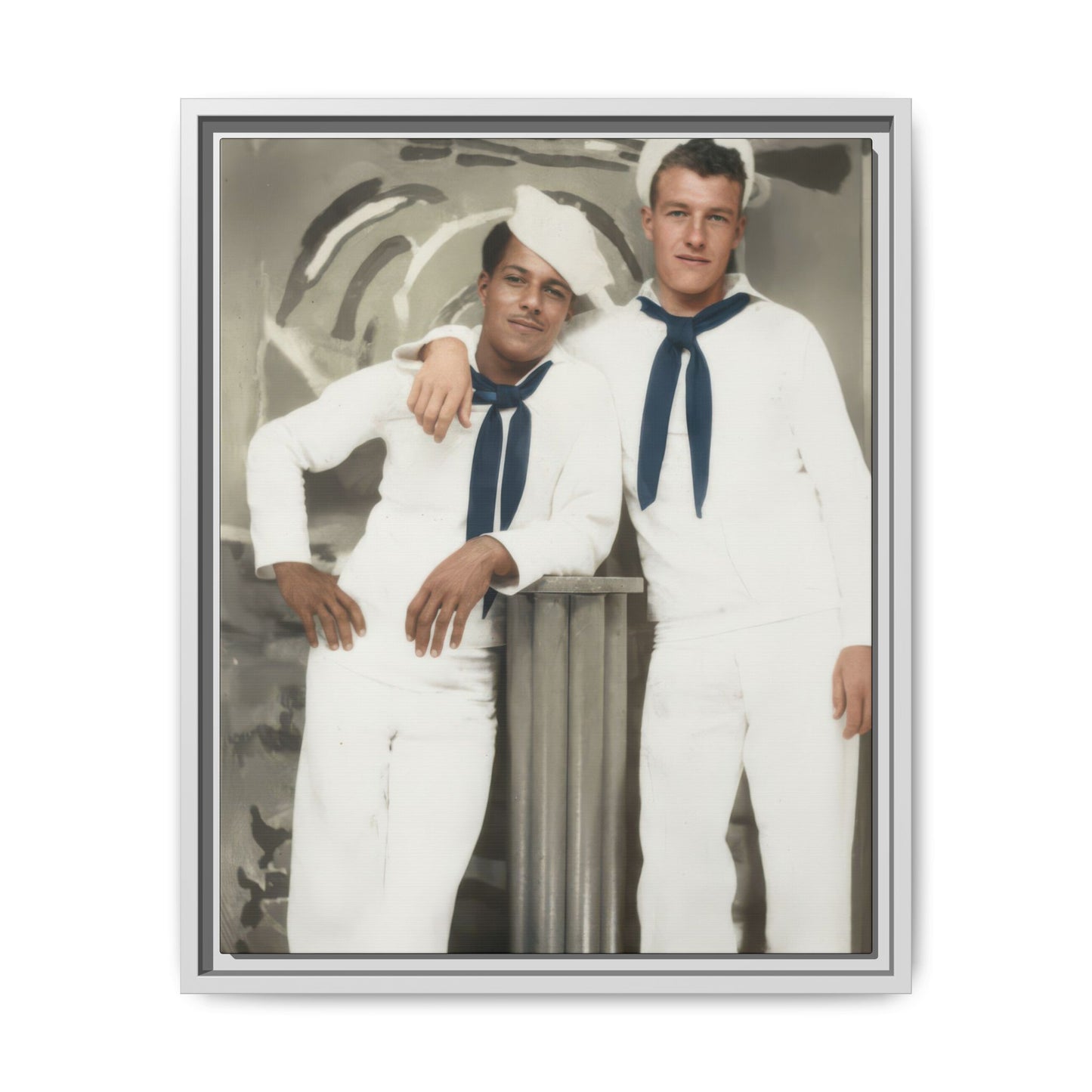 paire 075 | Framed Vintage Photo - Matte Canvas