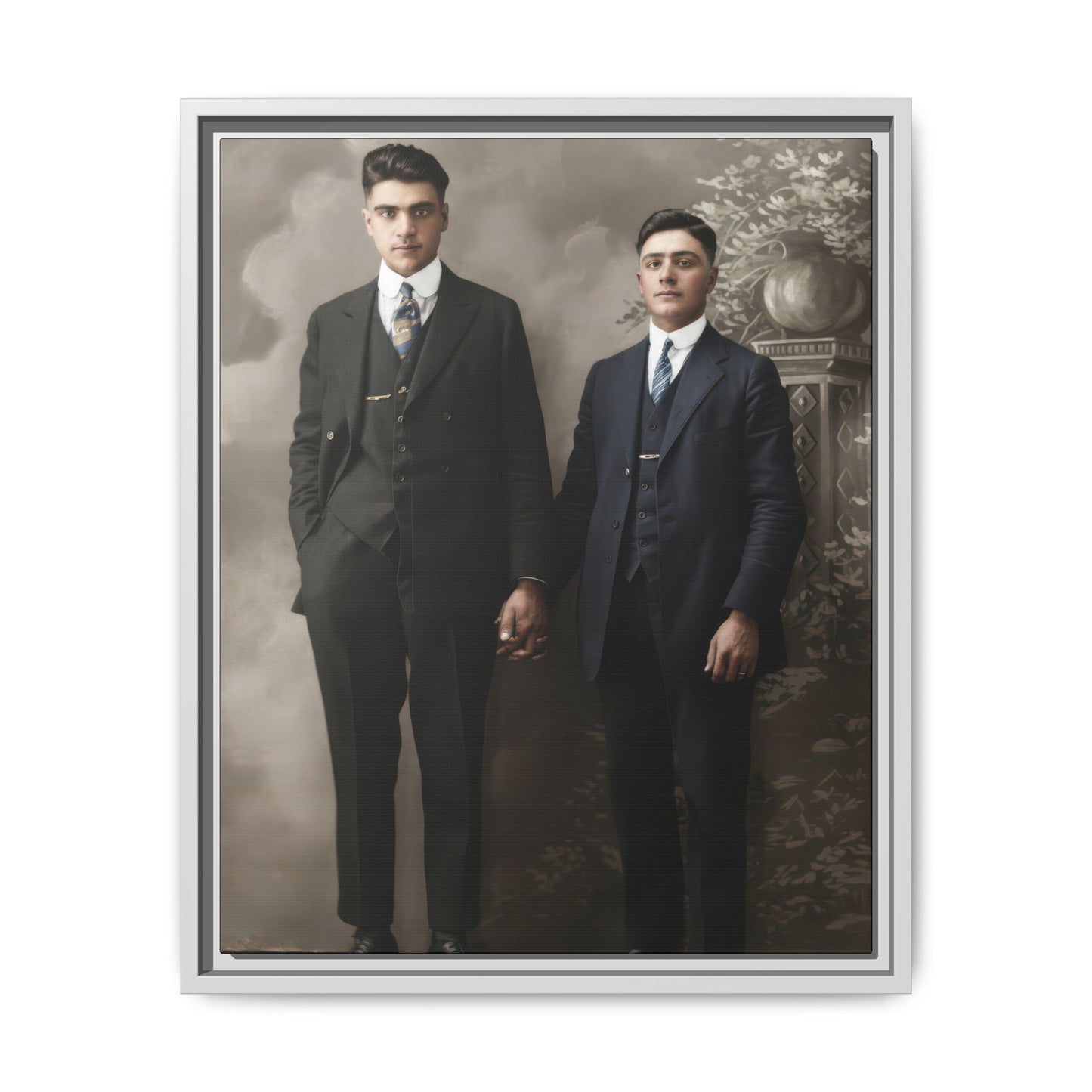 paire 085 | Framed Vintage Photo - Matte Canvas