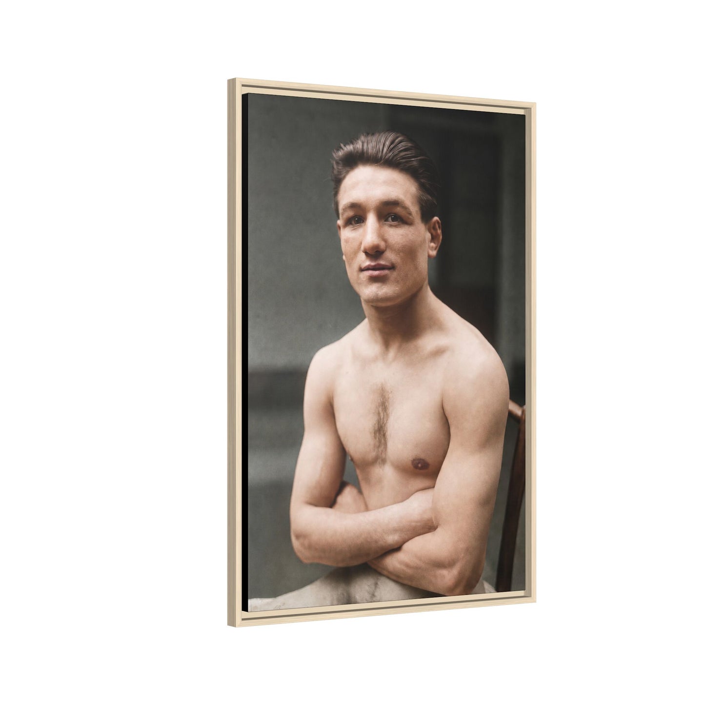 athlétisme 046 | Framed Vintage Photo - Matte Canvas