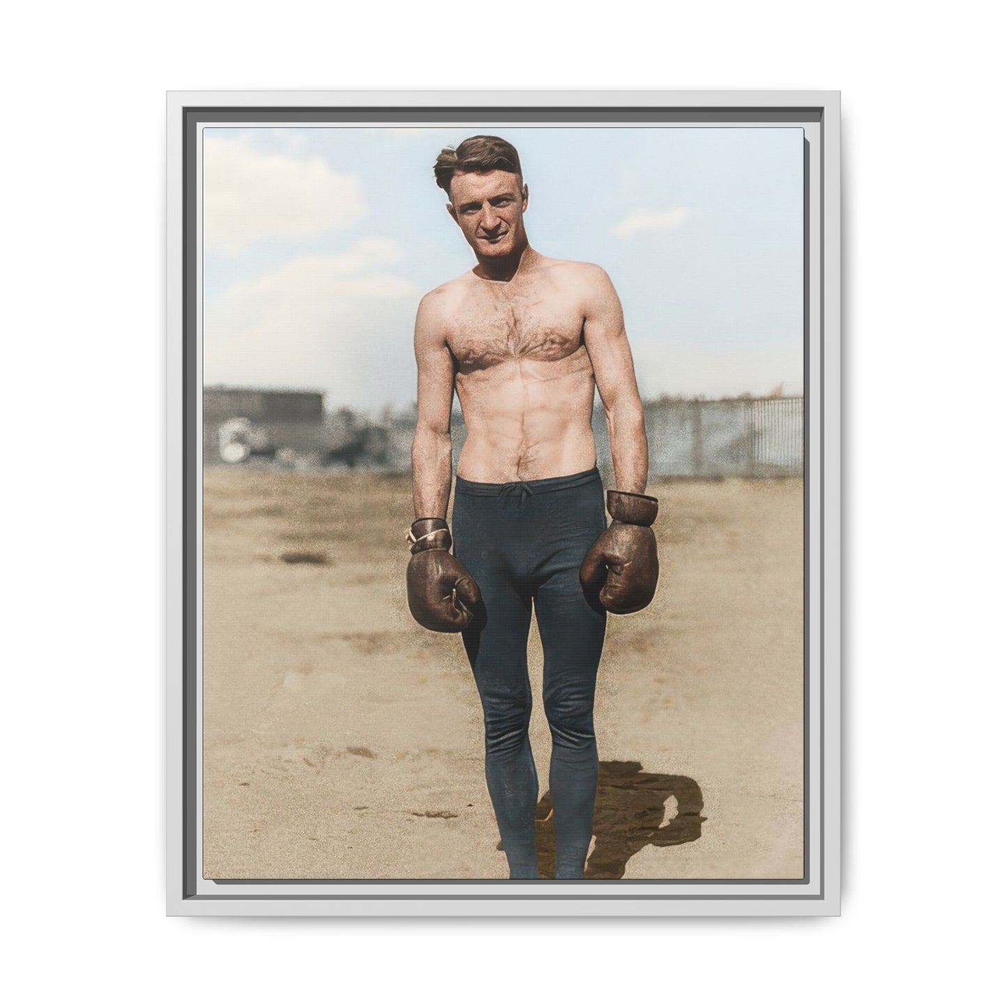 Copy of athlétisme 039 | Framed Vintage Photo - Matte Canvas