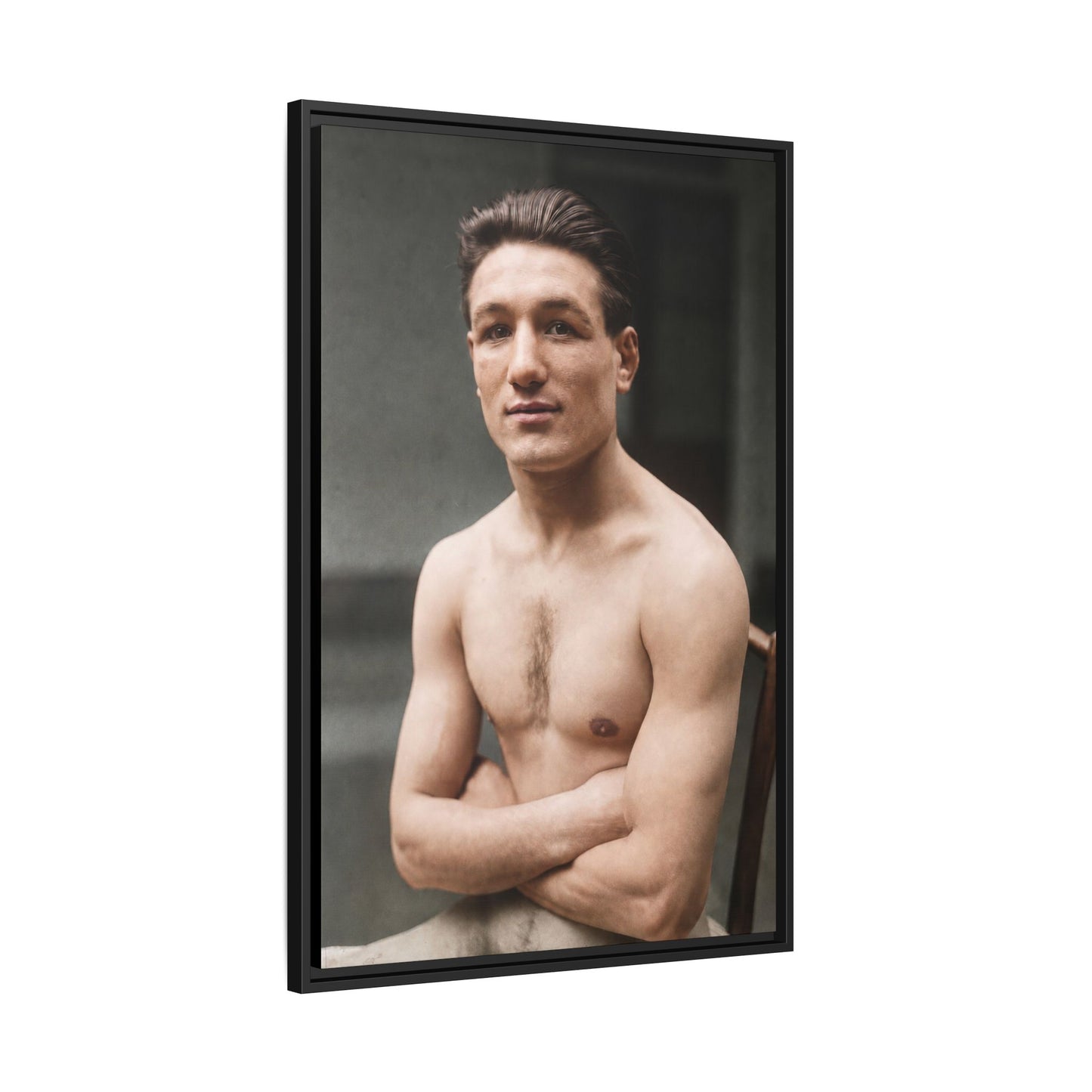 athlétisme 046 | Framed Vintage Photo - Matte Canvas