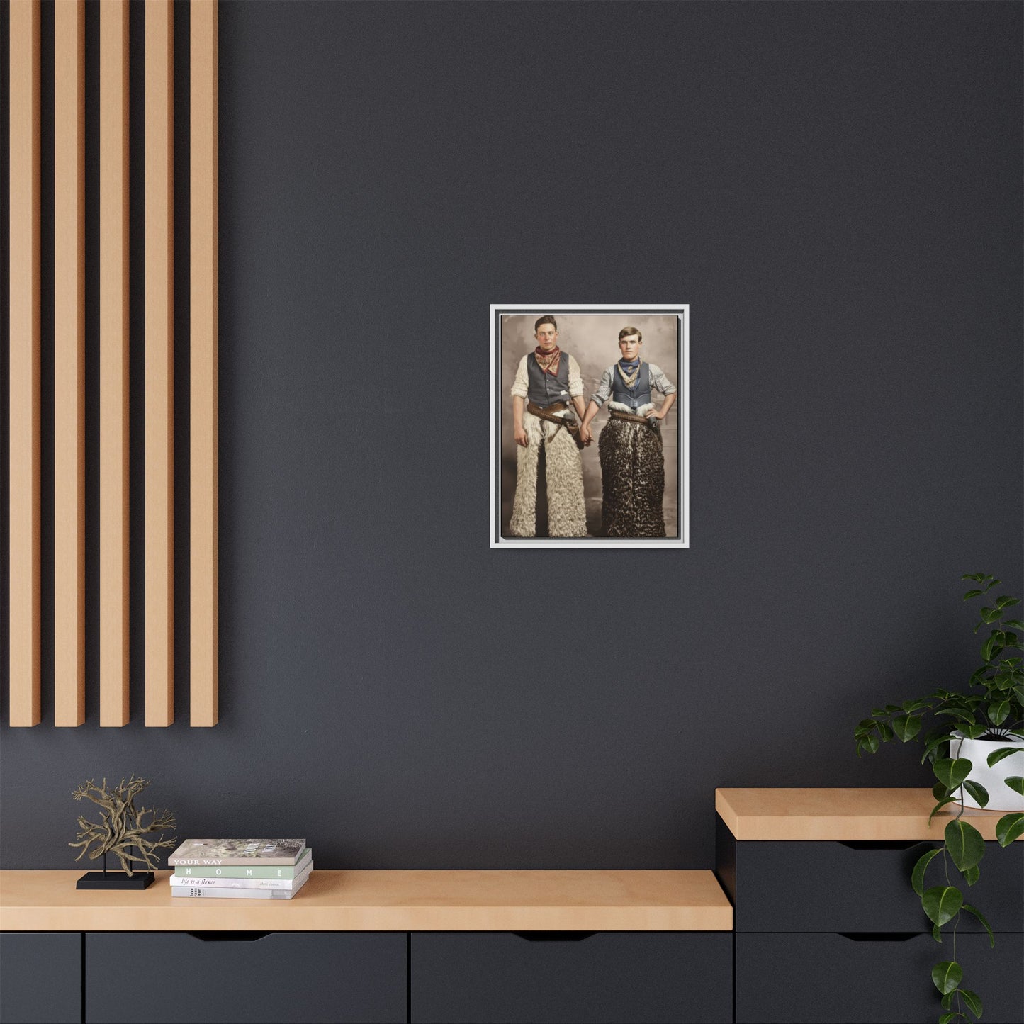 paire 126 | Framed Vintage Photo - Matte Canvas