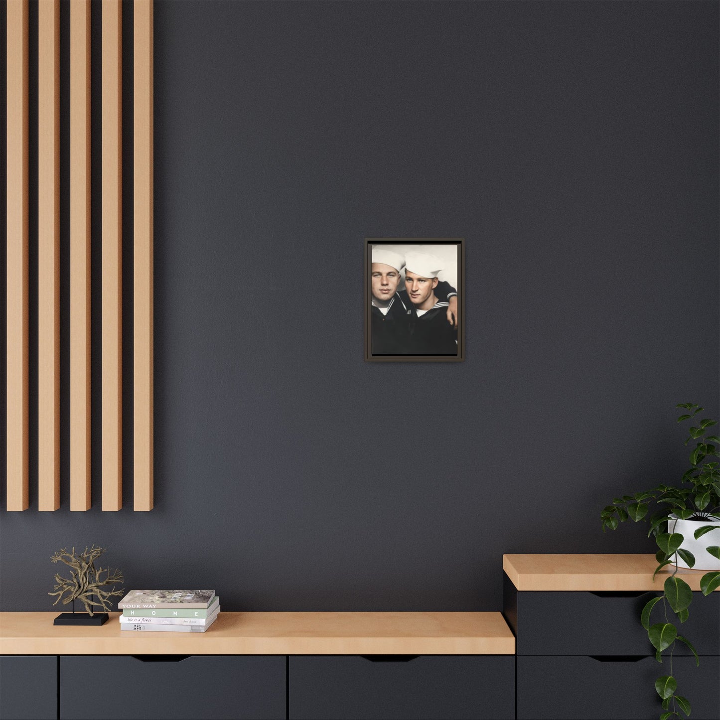 paire 078 | Framed Vintage Photo - Matte Canvas
