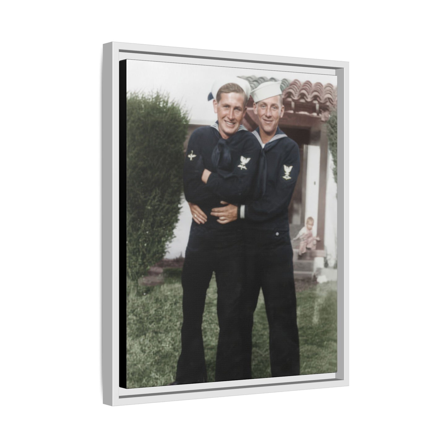 paire 025 | Framed Vintage Photo - Matte Canvas