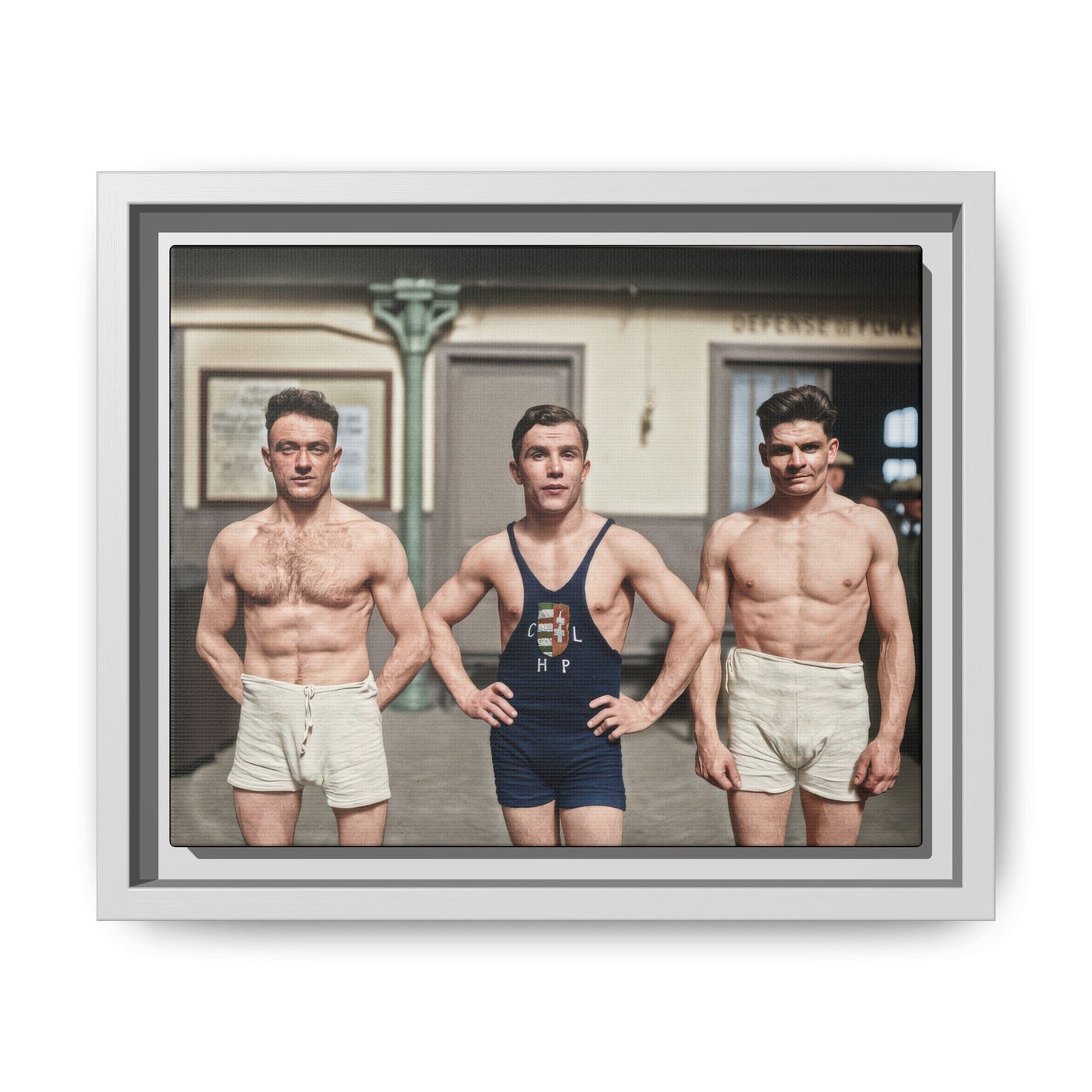 athlétisme 043 | Framed Vintage Photo - Matte Canvas