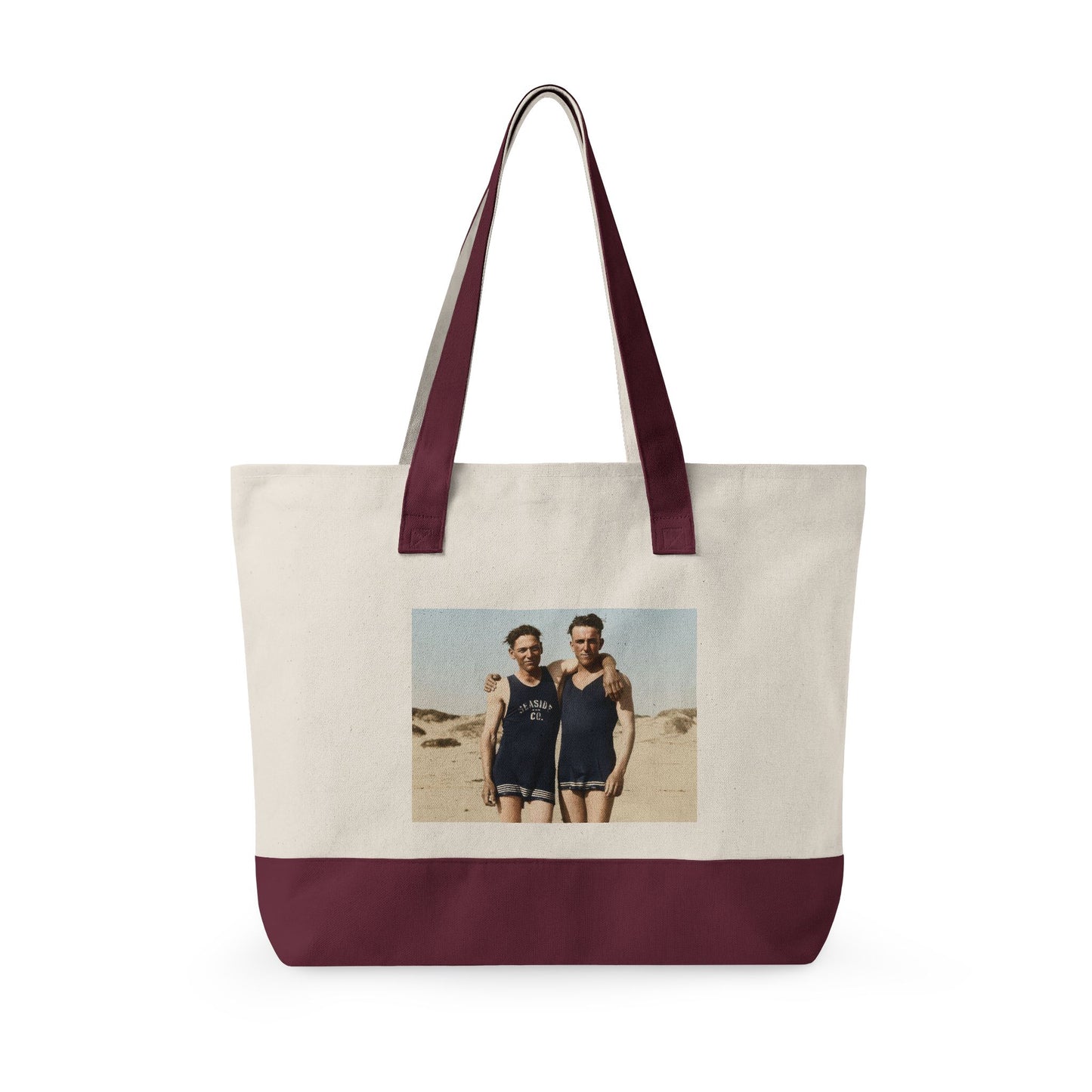 Beach Day Zippered Canvas Tote | nager 035