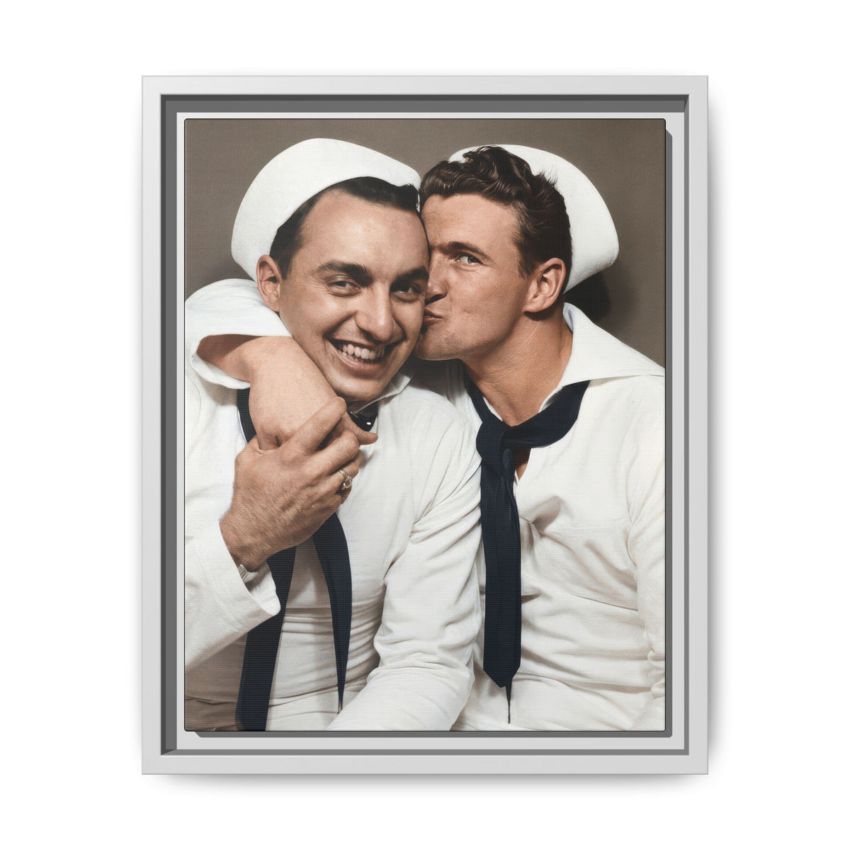 paire 155 | Framed Vintage Photo - Matte Canvas