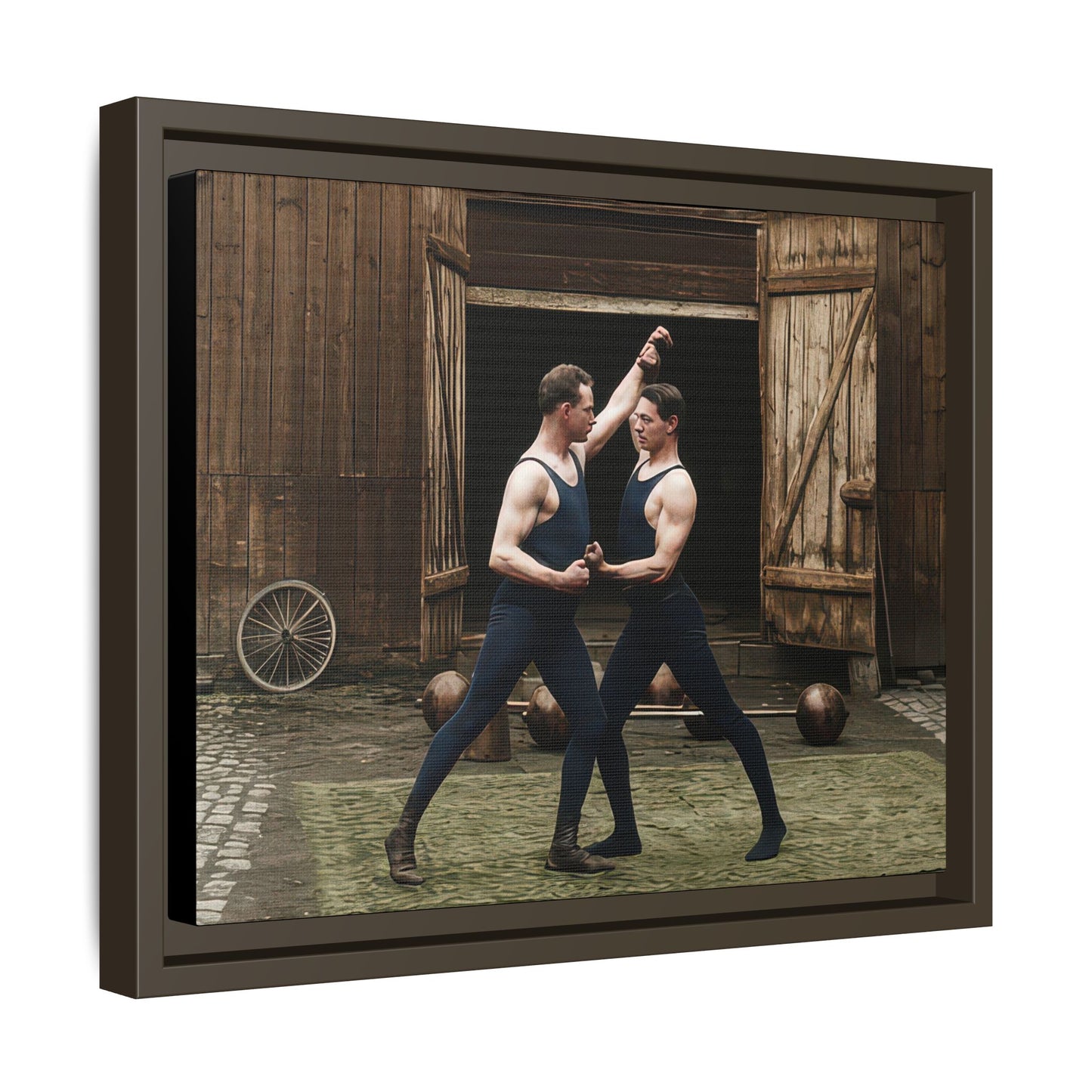 athlétisme 036 | Framed Vintage Photo - Matte Canvas