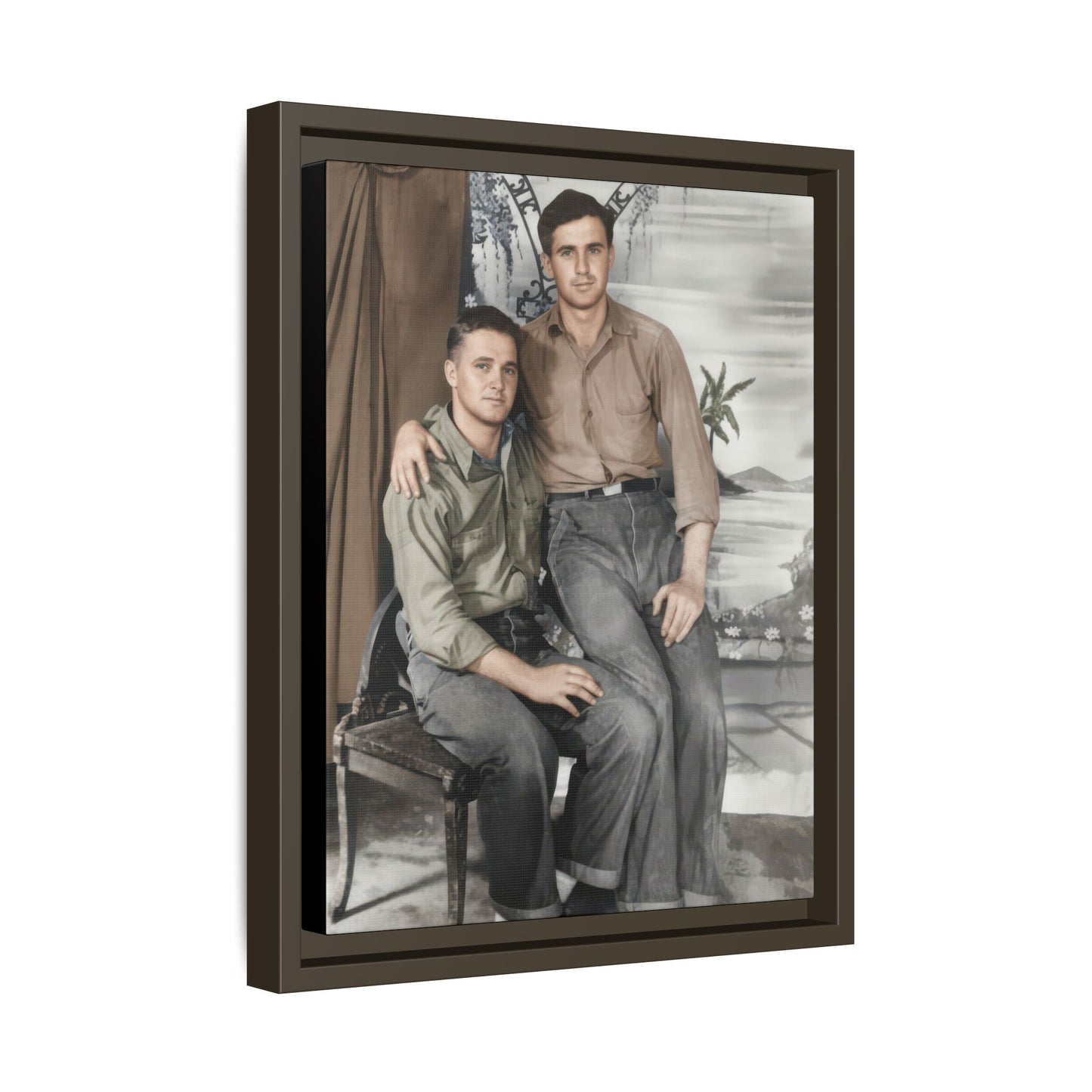 paire 090 | Framed Vintage Photo - Matte Canvas