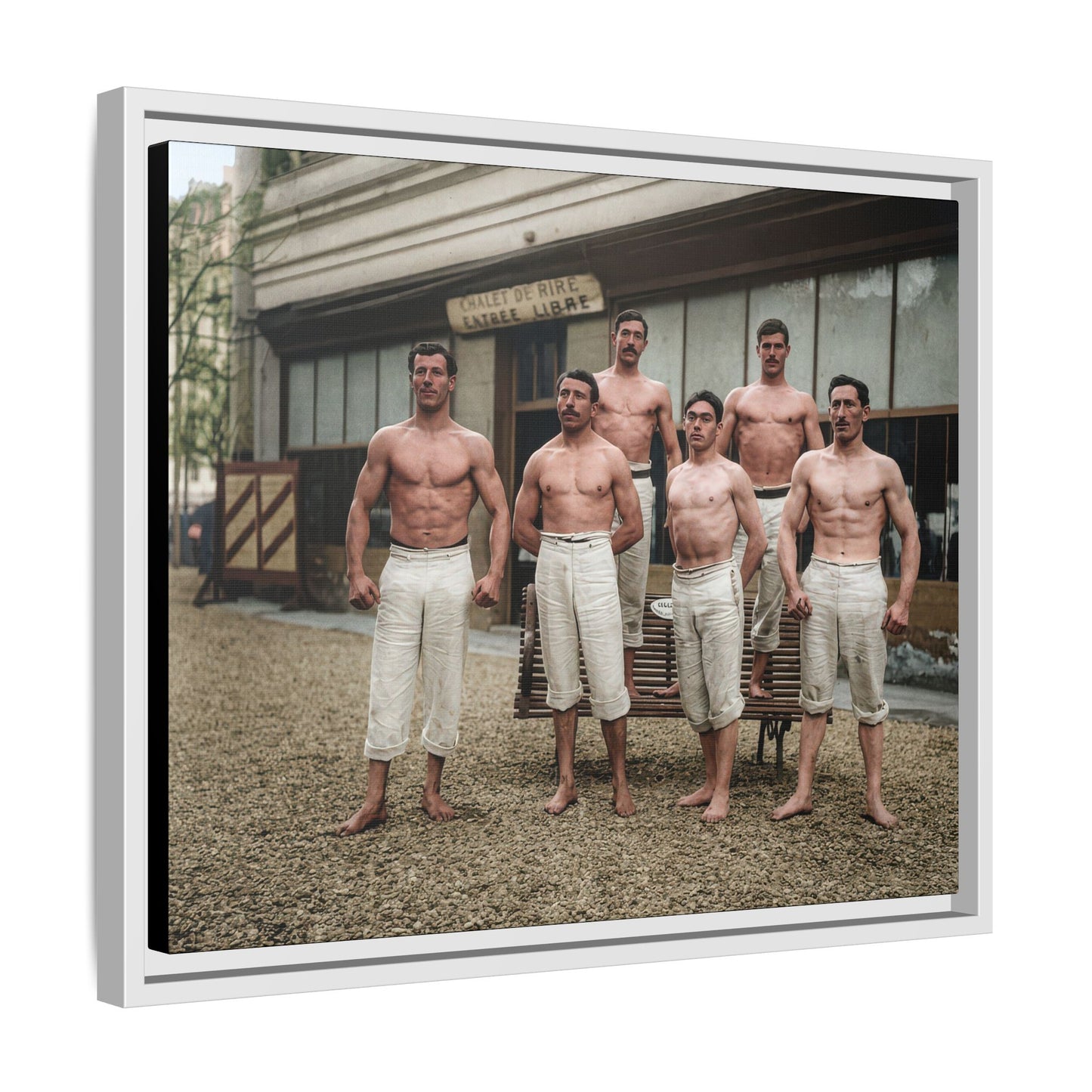 athlétisme 044| Framed Vintage Photo - Matte Canvas