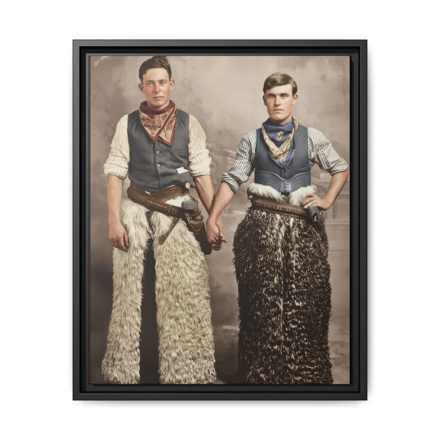 paire 126 | Framed Vintage Photo - Matte Canvas
