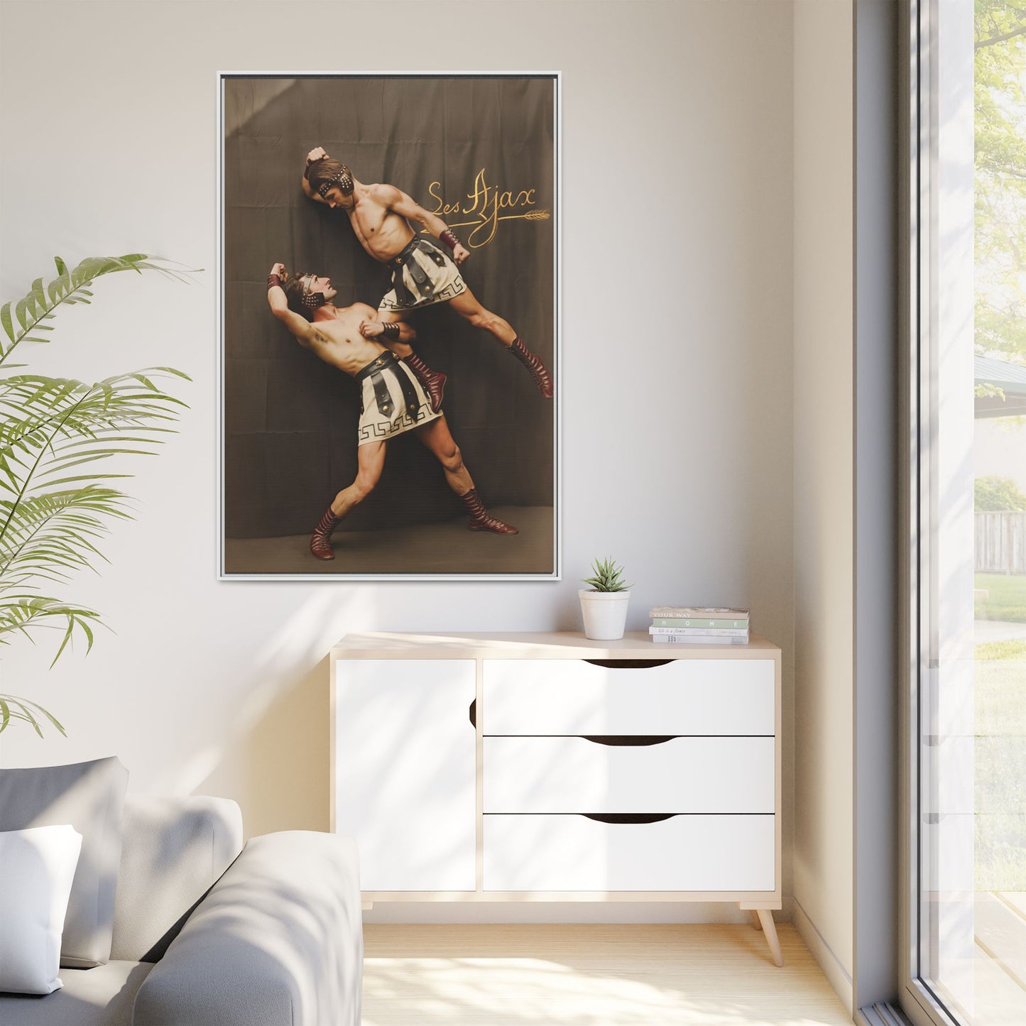 athlétisme 015 | Framed Vintage Photo - Matte Canvas