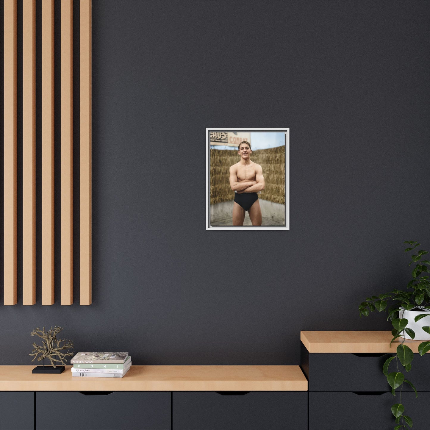athlétisme 047 | Framed Vintage Photo - Matte Canvas