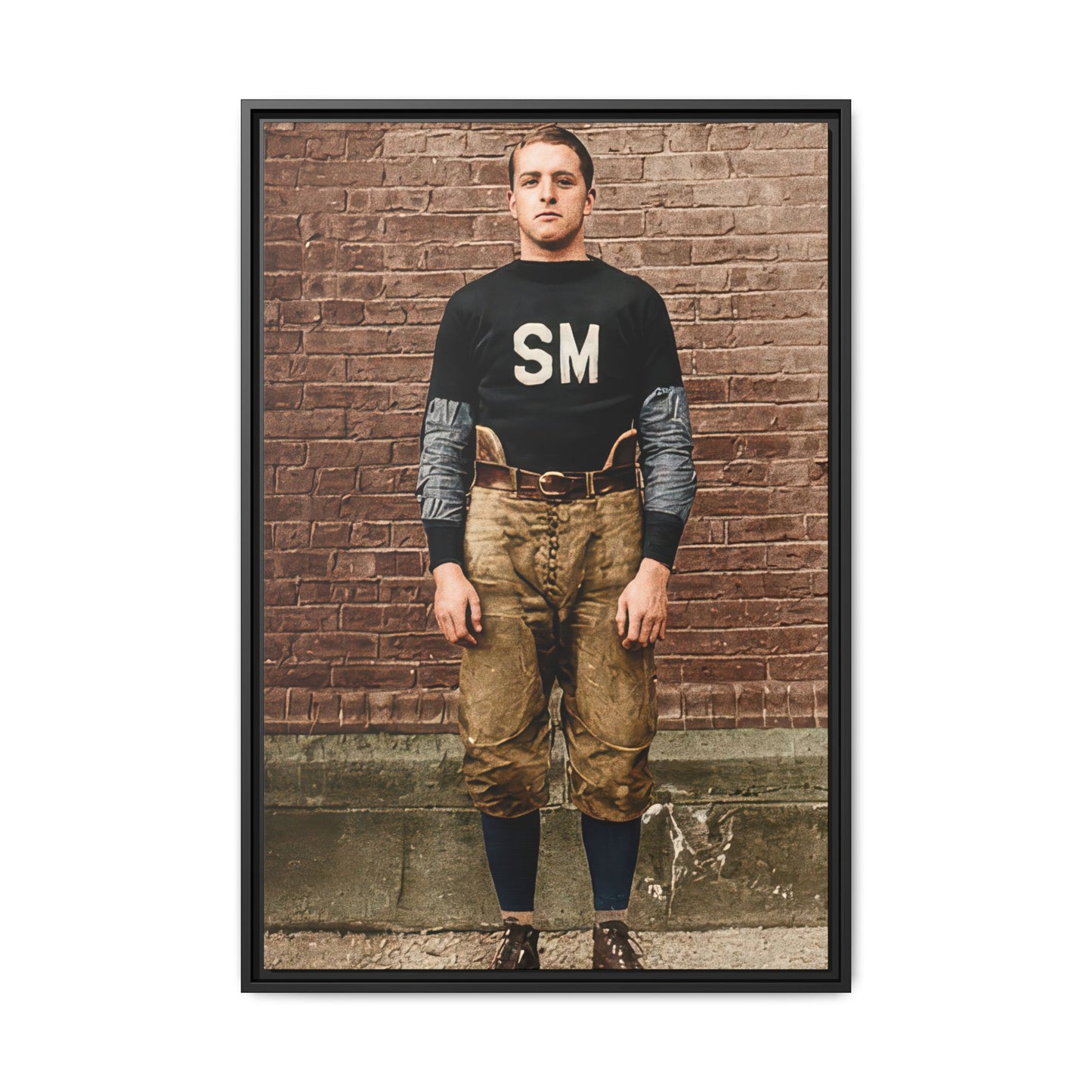 athlétisme 040 | Framed Vintage Photo - Matte Canvas
