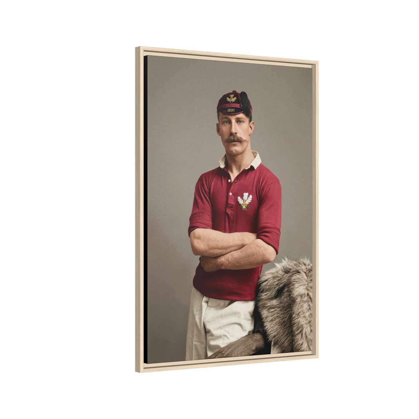 athlétisme 021 | Framed Vintage Photo - Matte Canvas