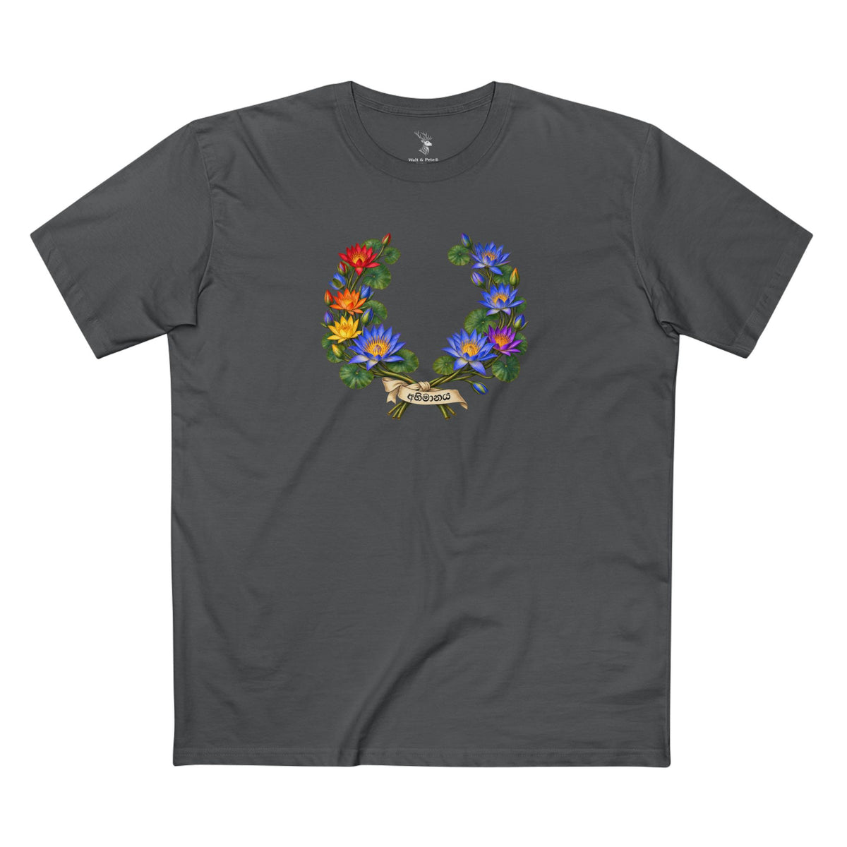 Sri Lankan Blue Water Lily Pride T-Shirt — Renewal |  Laurel Wreath Tee