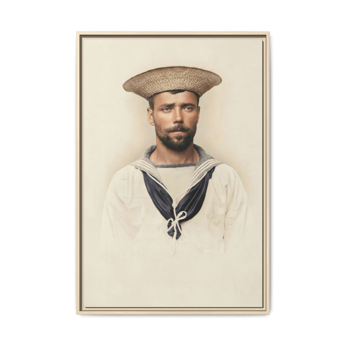celibataire 020 | Framed Vintage Photo - Matte Canvas
