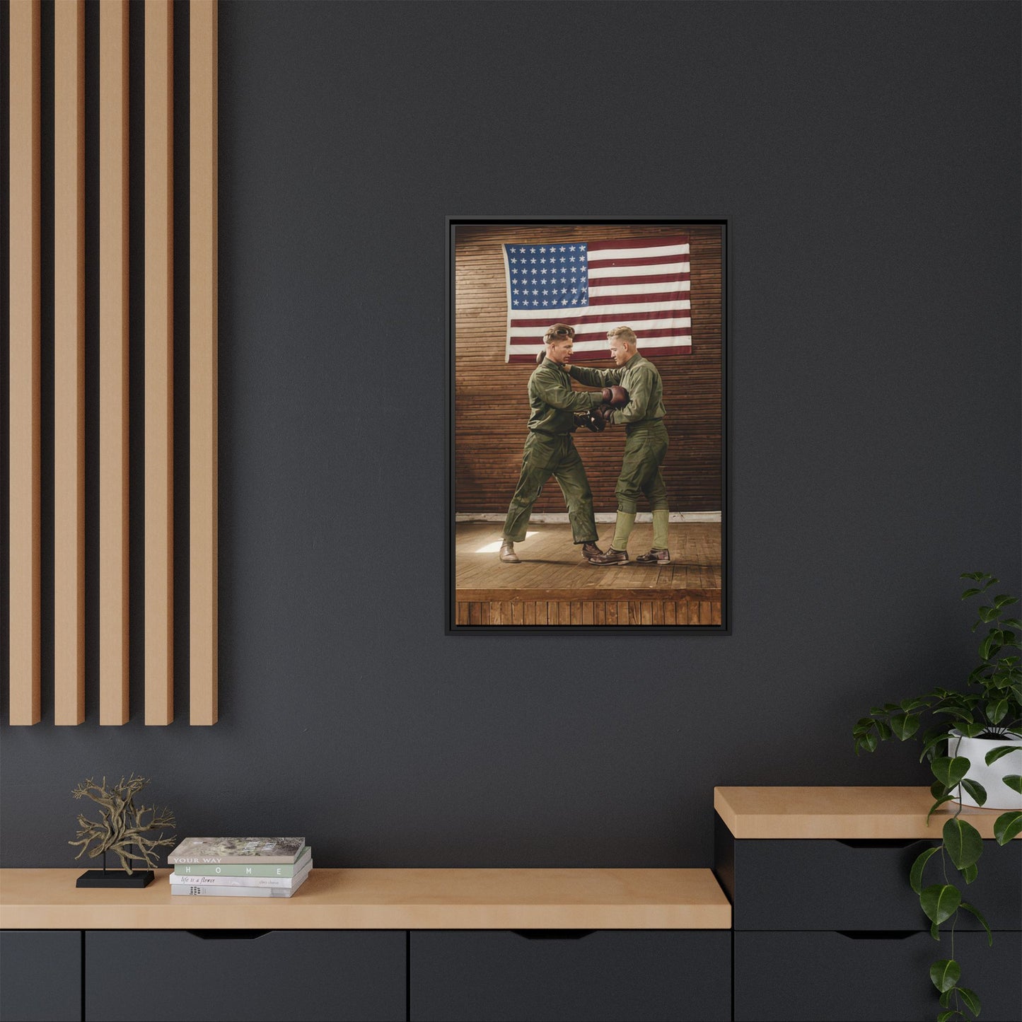 athlétisme 034 | Framed Vintage Photo - Matte Canvas