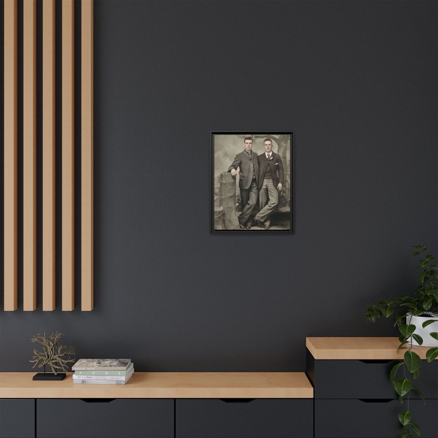 paire 059 | Framed Vintage Photo - Matte Canvas