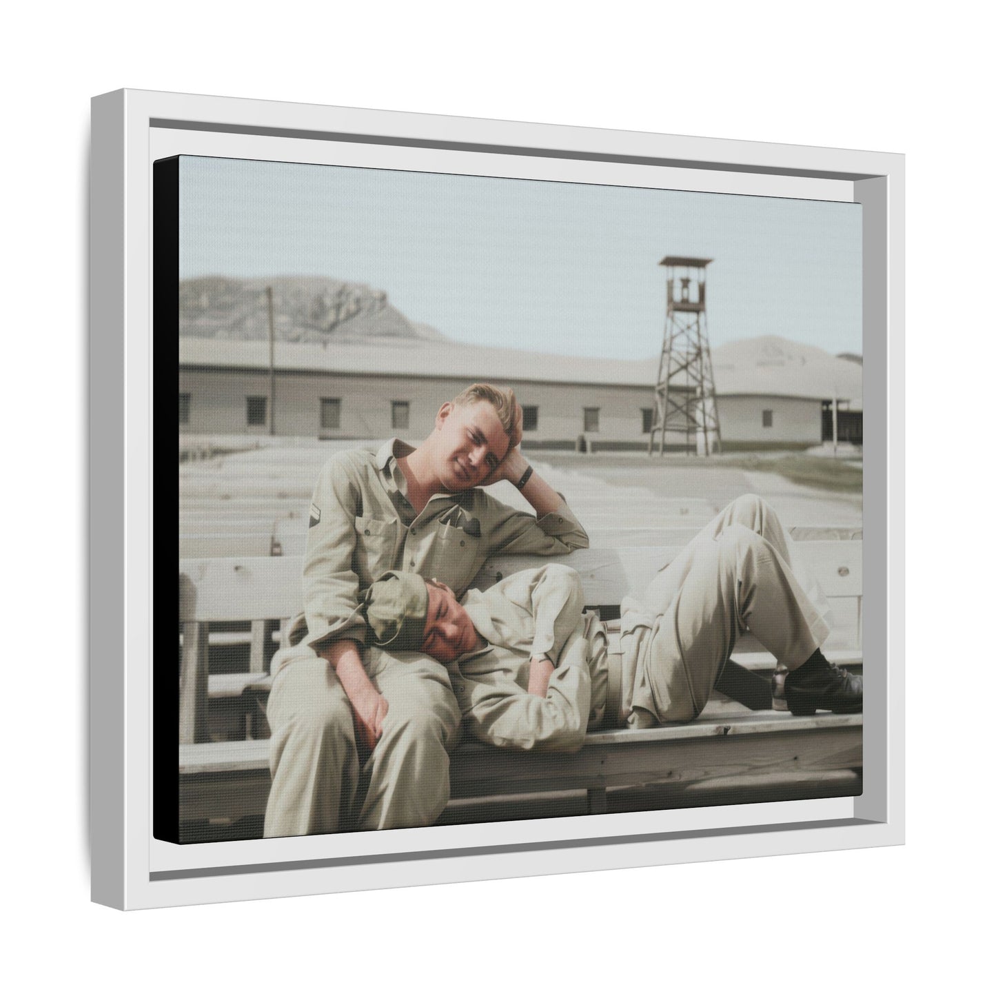 paire 096 | Framed Vintage Photo - Matte Canvas