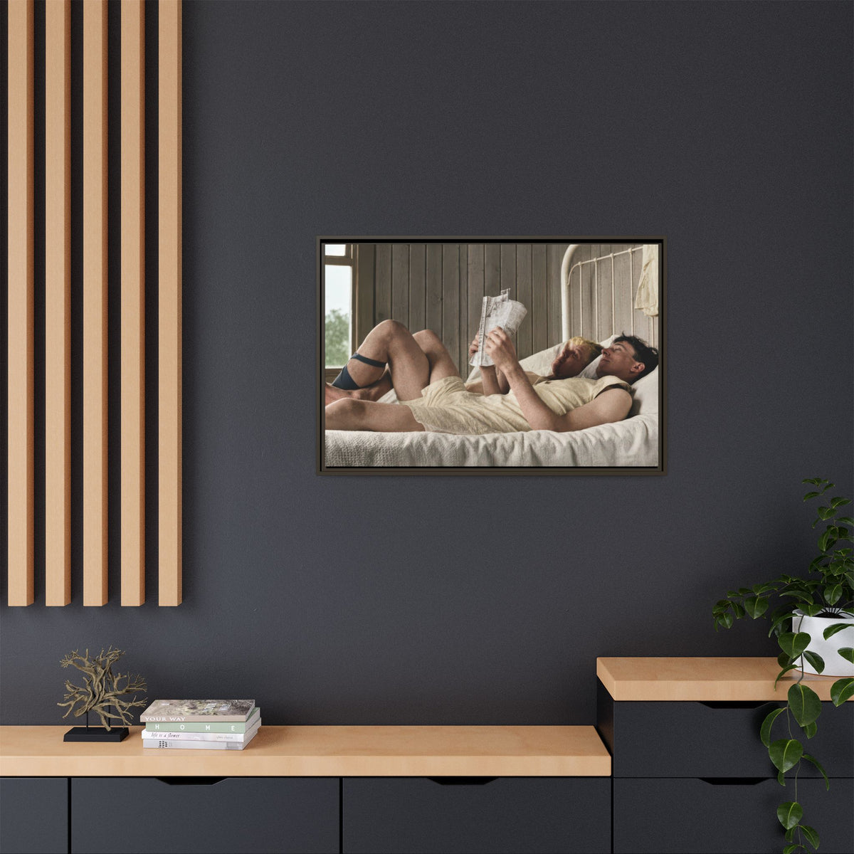 paire 160 | Framed Vintage Photo - Matte Canvas