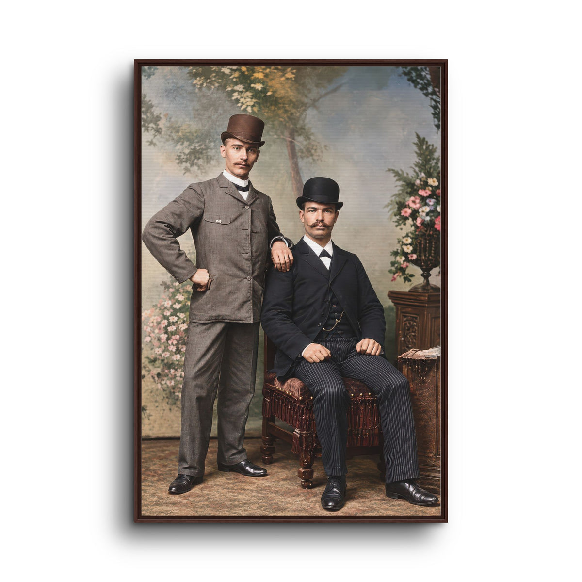 paire 068 | Framed Vintage Photo - Matte Canvas