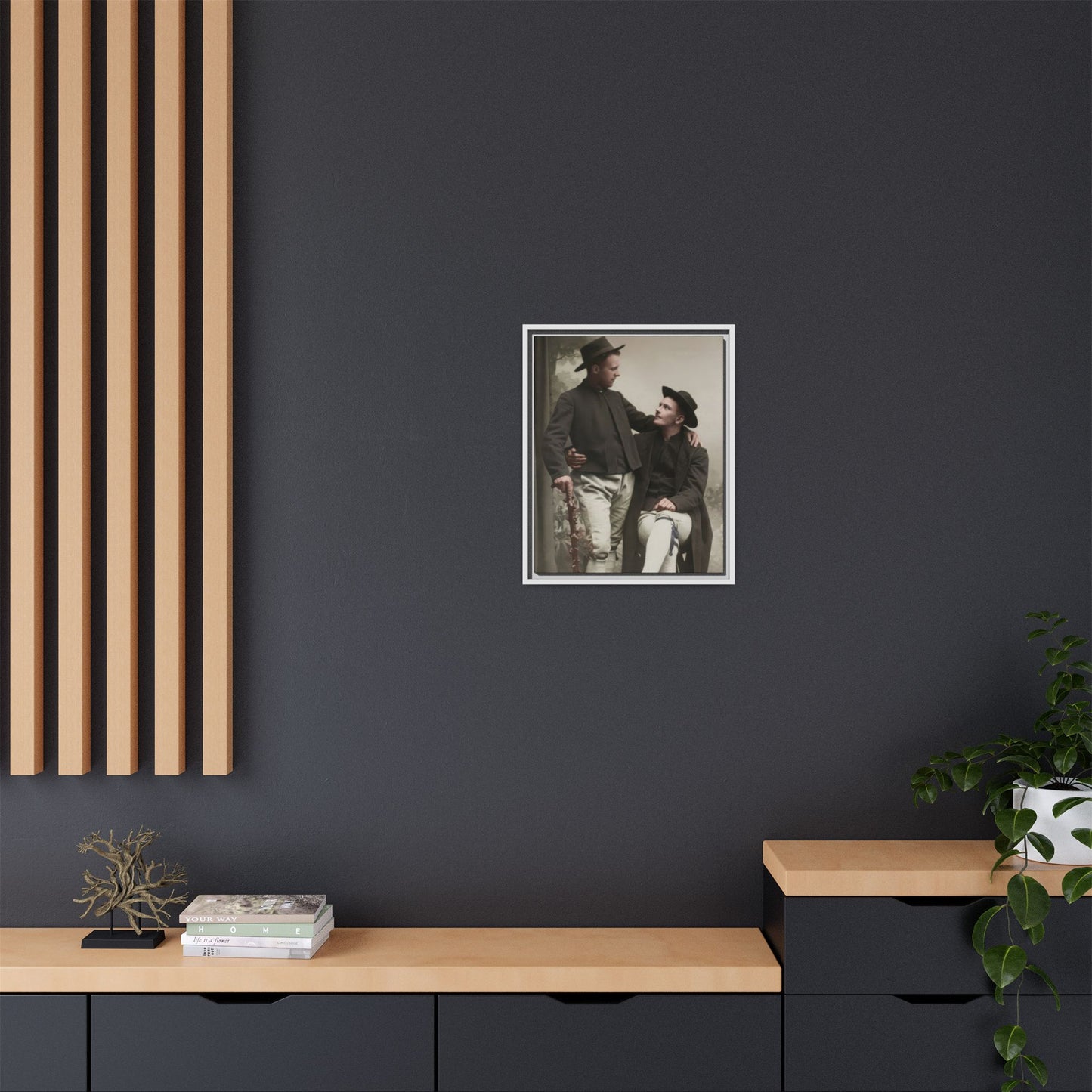 paire 092 | Framed Vintage Photo - Matte Canvas