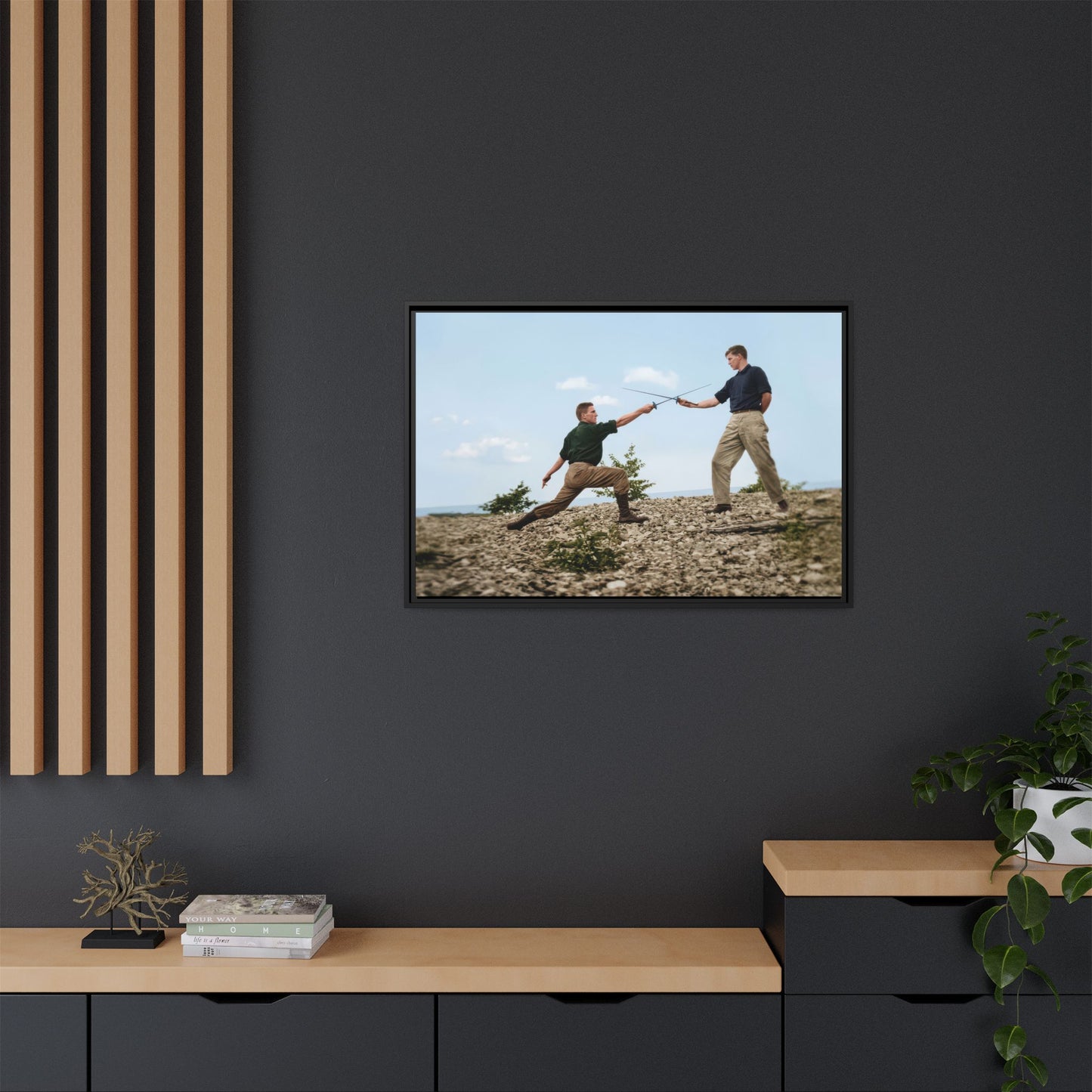 athlétisme 029 | Framed Vintage Photo - Matte Canvas