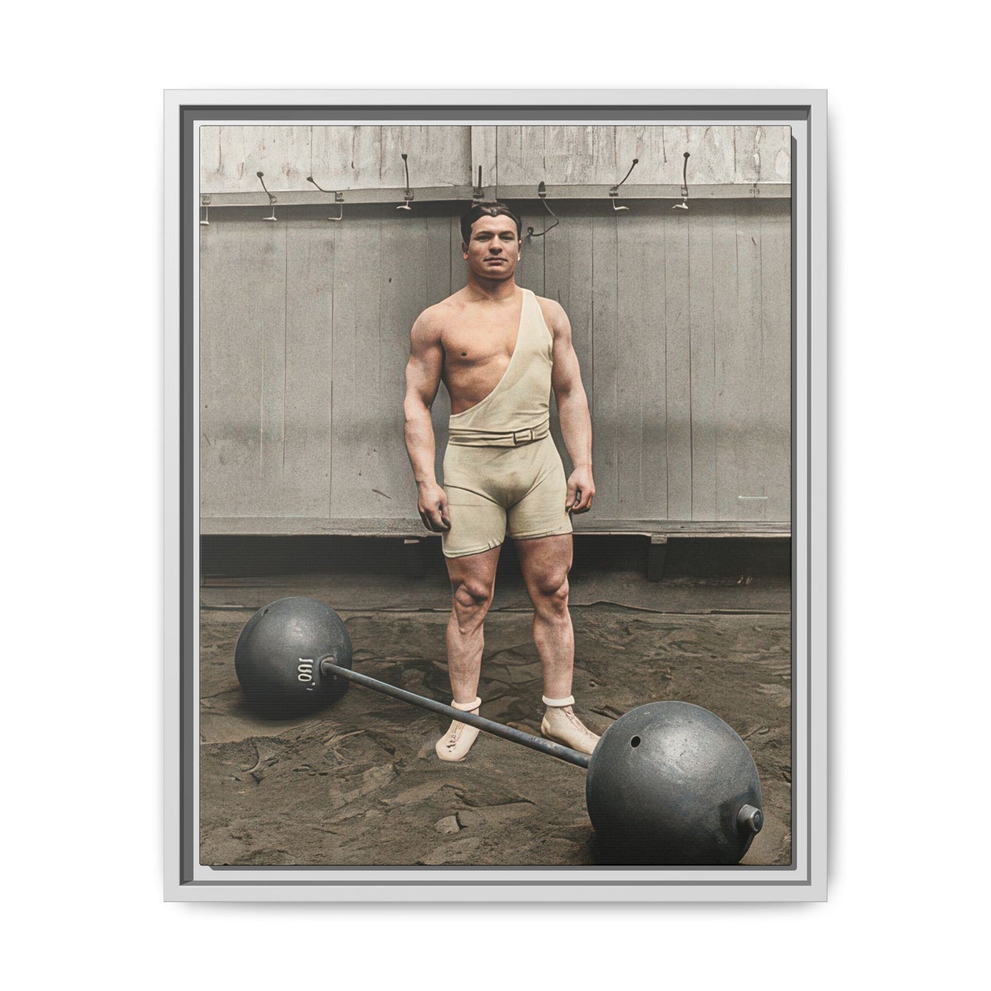 athlétisme 050 | Framed Vintage Photo - Matte Canvas