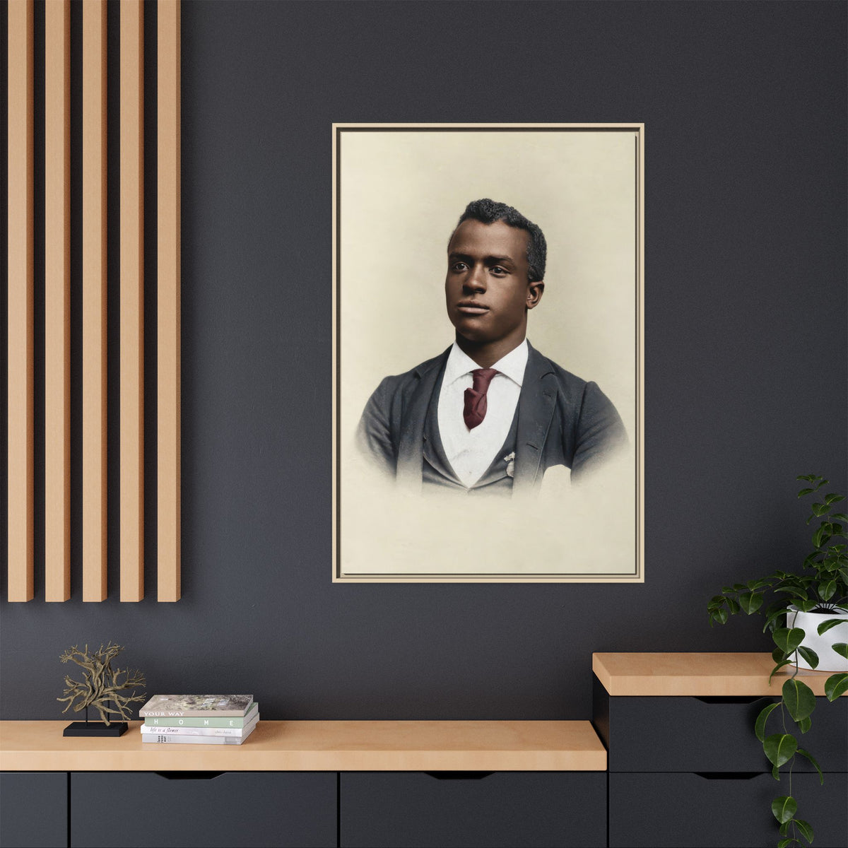 celibataire 027 | Framed Vintage Photo - Matte Canvas
