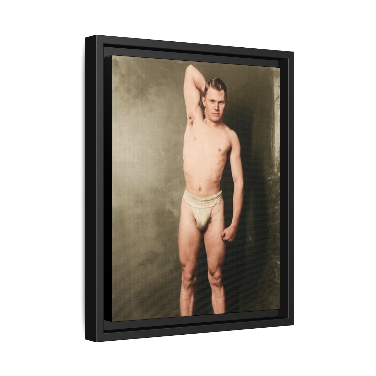 athlétisme 025 | Framed Vintage Photo - Matte Canvas