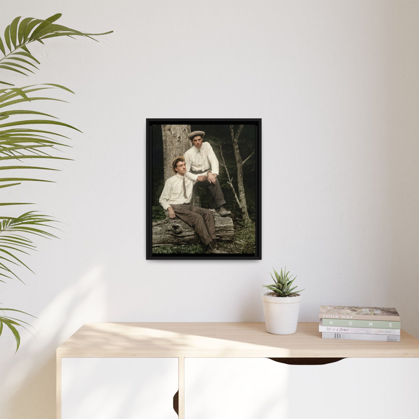 paire 140 | Framed Vintage Photo - Matte Canvas