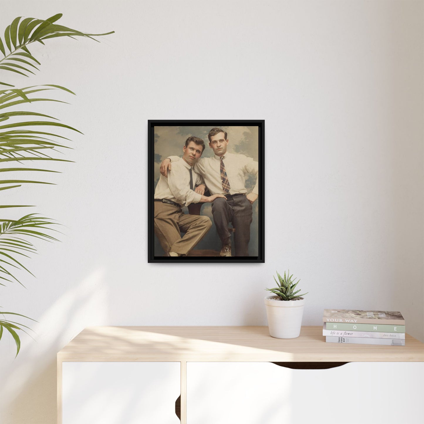 paire 069 | Framed Vintage Photo - Matte Canvas
