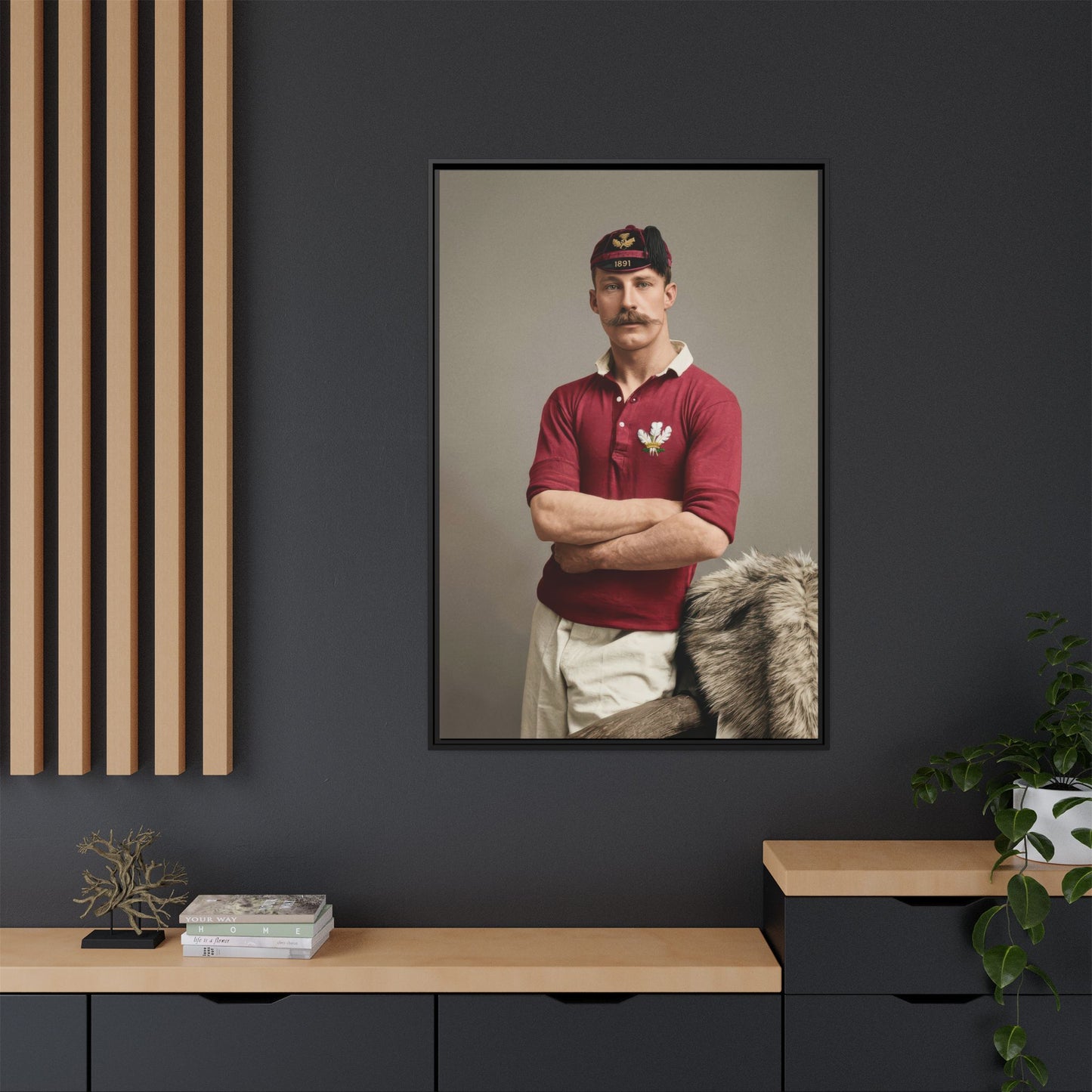 athlétisme 021 | Framed Vintage Photo - Matte Canvas