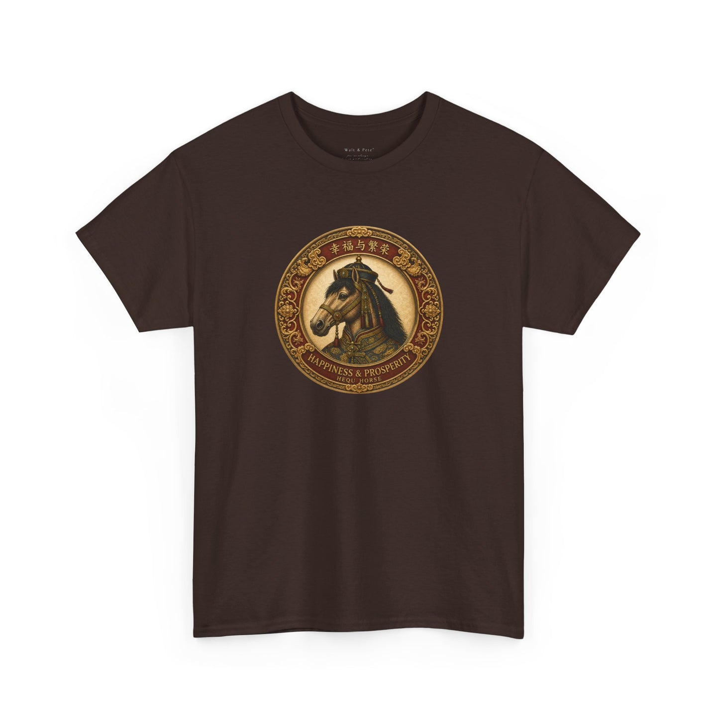 Tibetan Plateau horse graphic tee symbolic design 