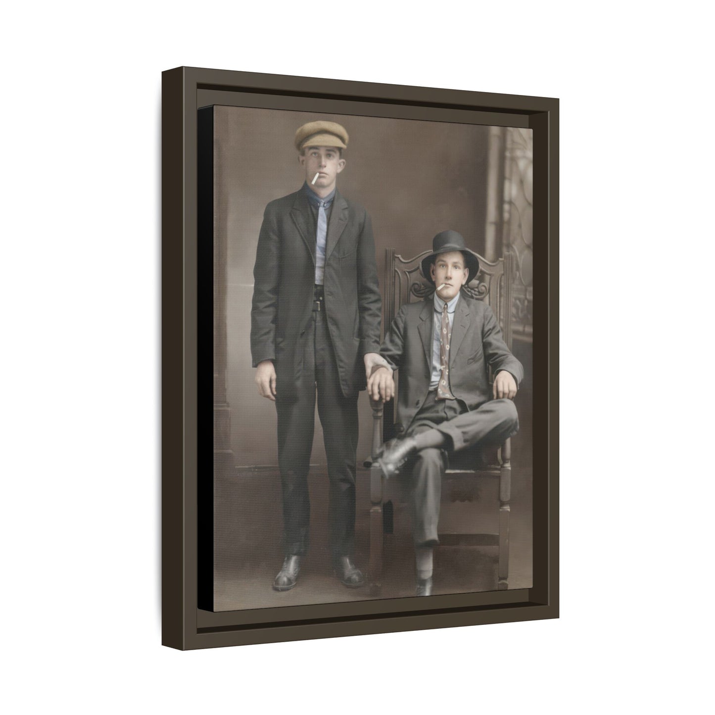 paire 076 | Framed Vintage Photo - Matte Canvas