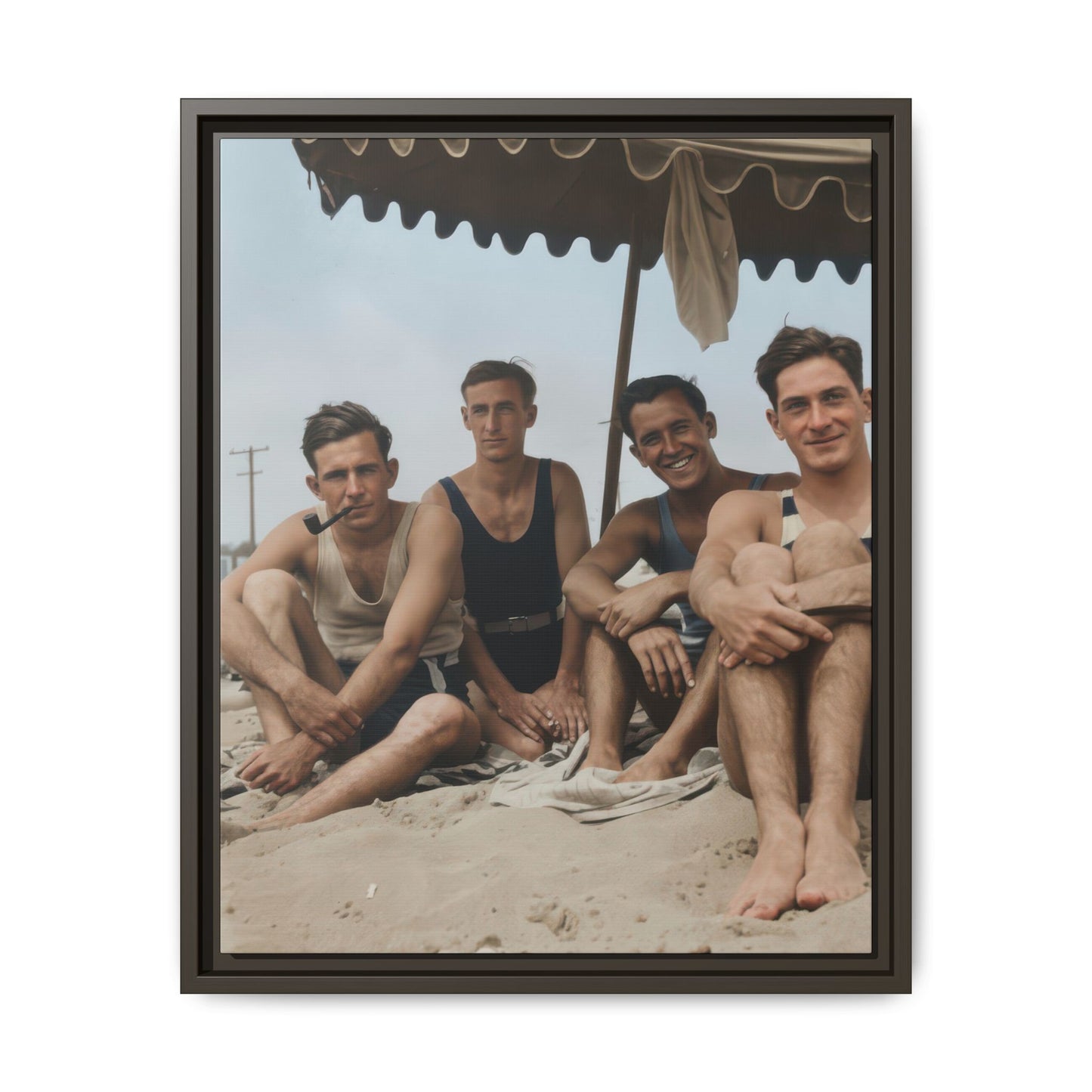 nager 029 | Framed Vintage Photo - Matte Canvas