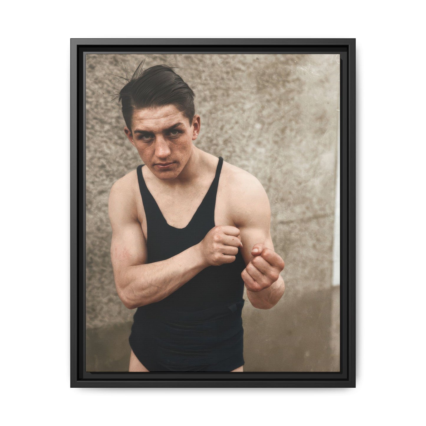 athlétisme 048 | Framed Vintage Photo - Matte Canvas
