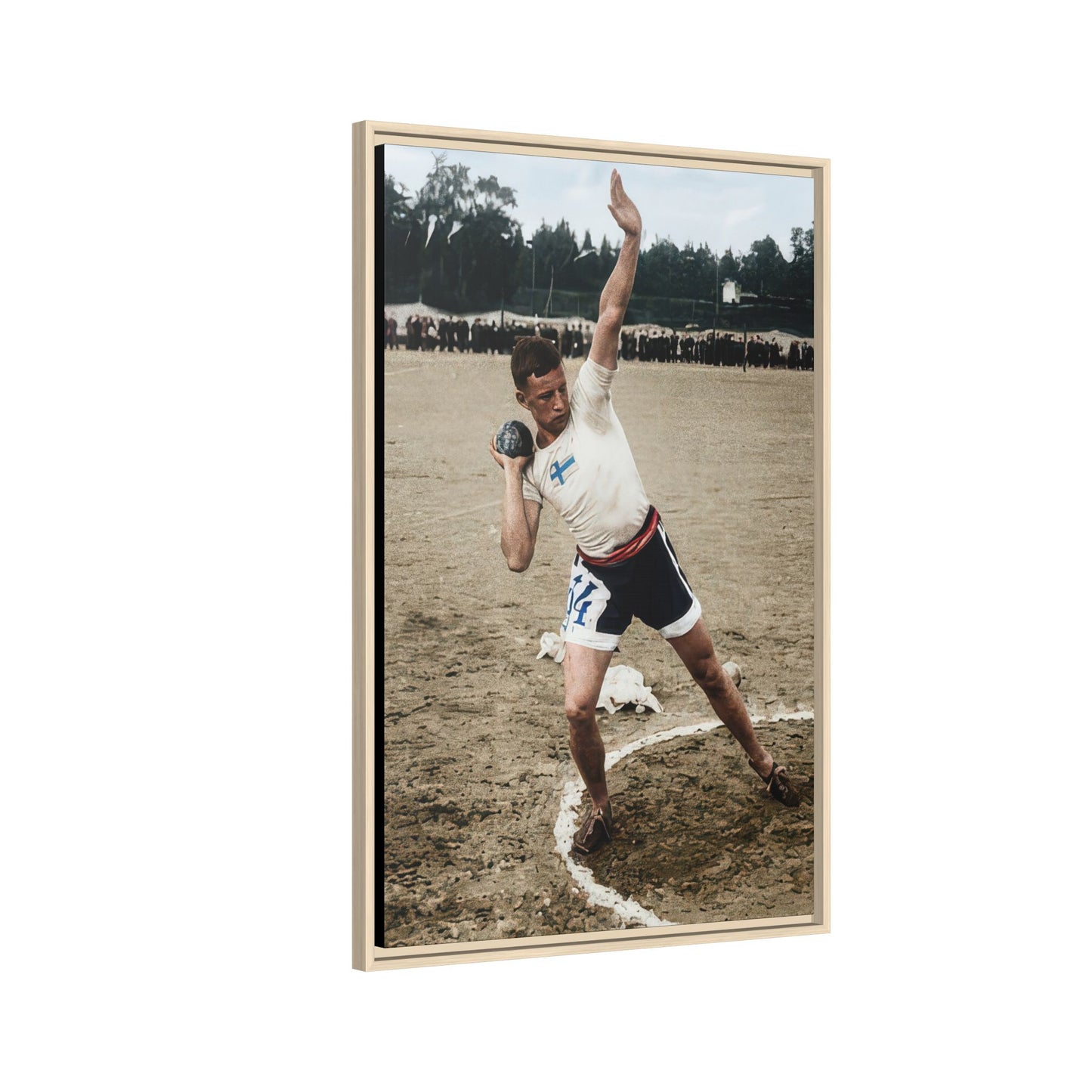 athlétisme 037 | Framed Vintage Photo - Matte Canvas