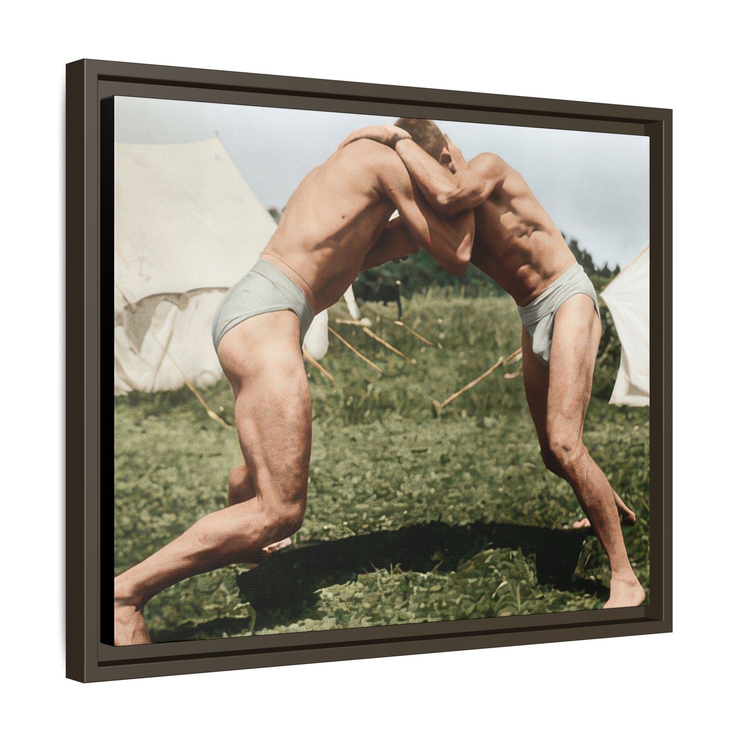 athlétisme 019 | Framed Vintage Photo - Matte Canvas
