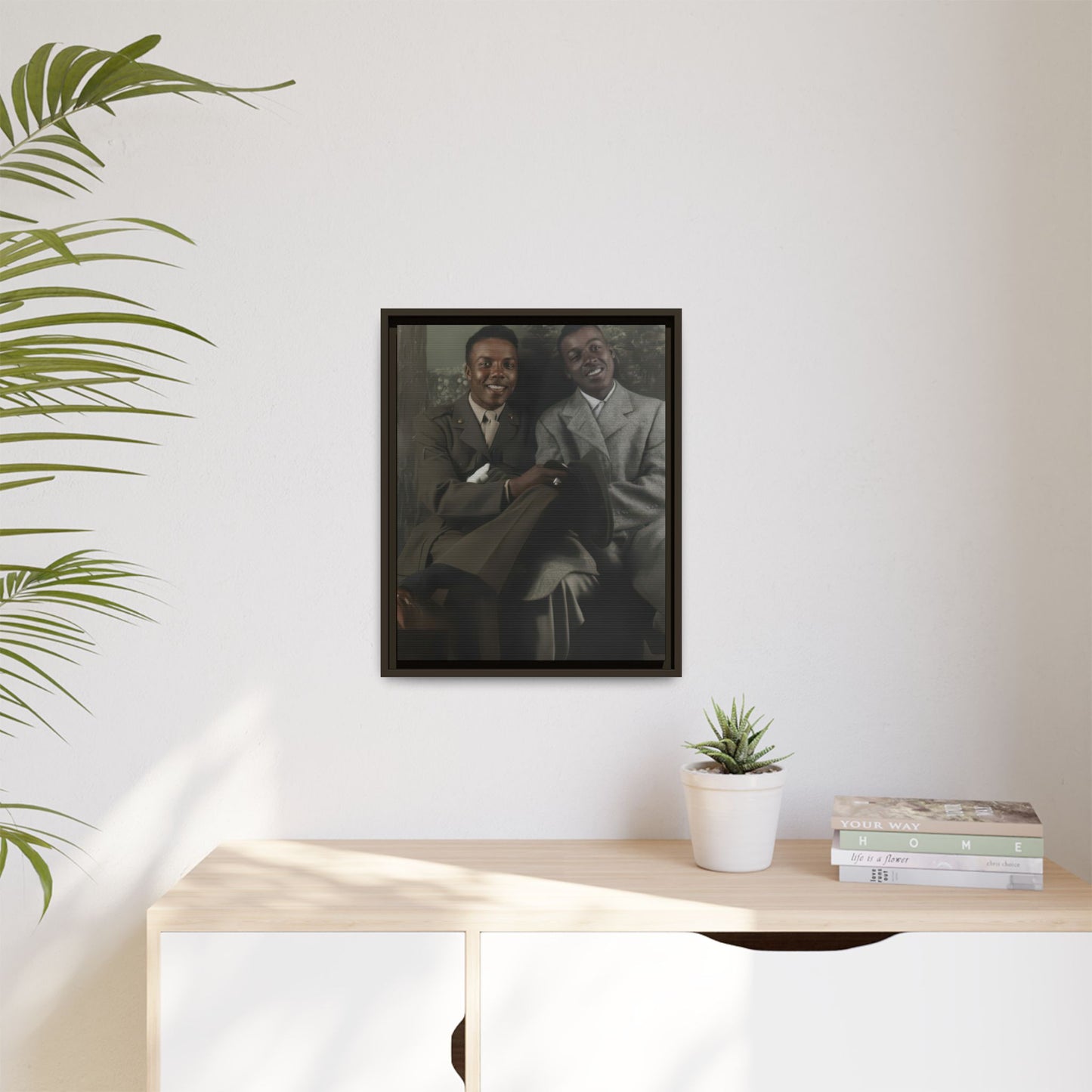 paire 095 | Framed Vintage Photo - Matte Canvas