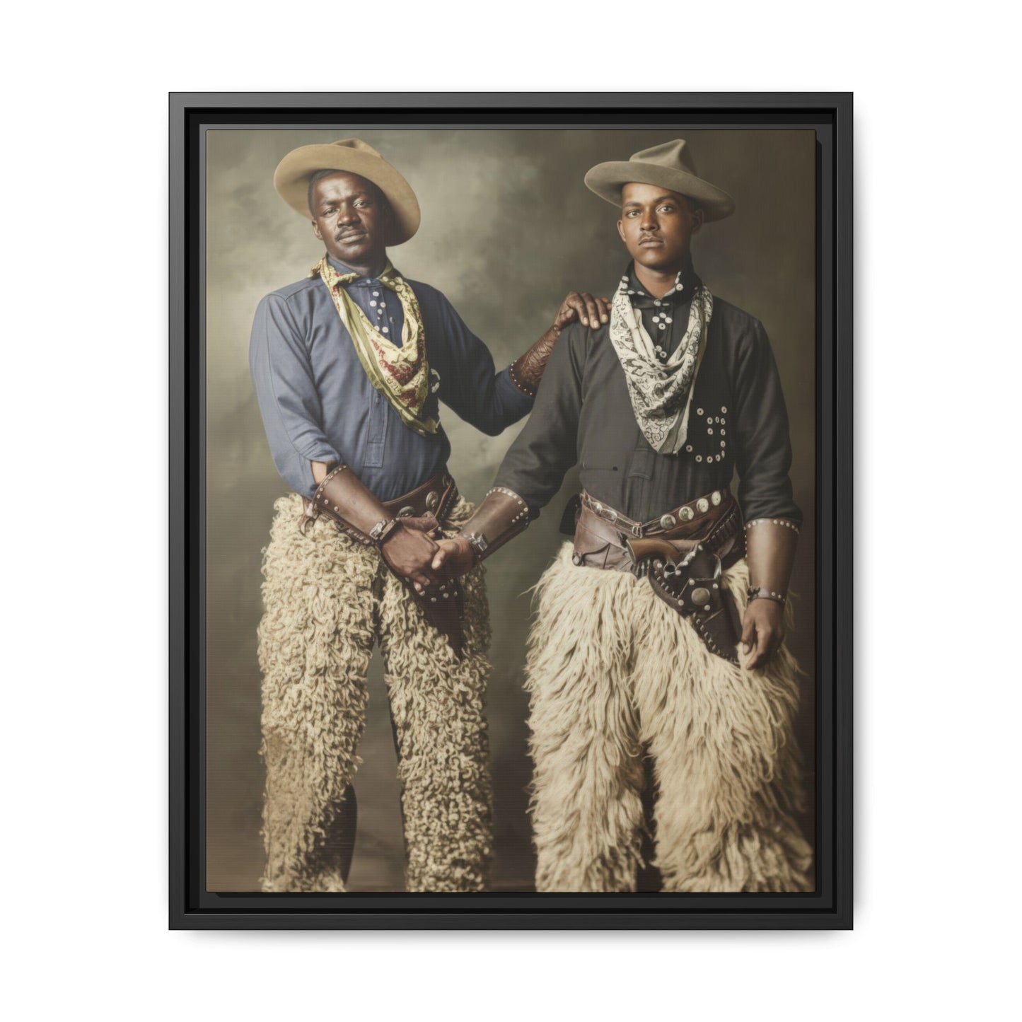 paire 028 | Framed Vintage Photo - Matte Canvas