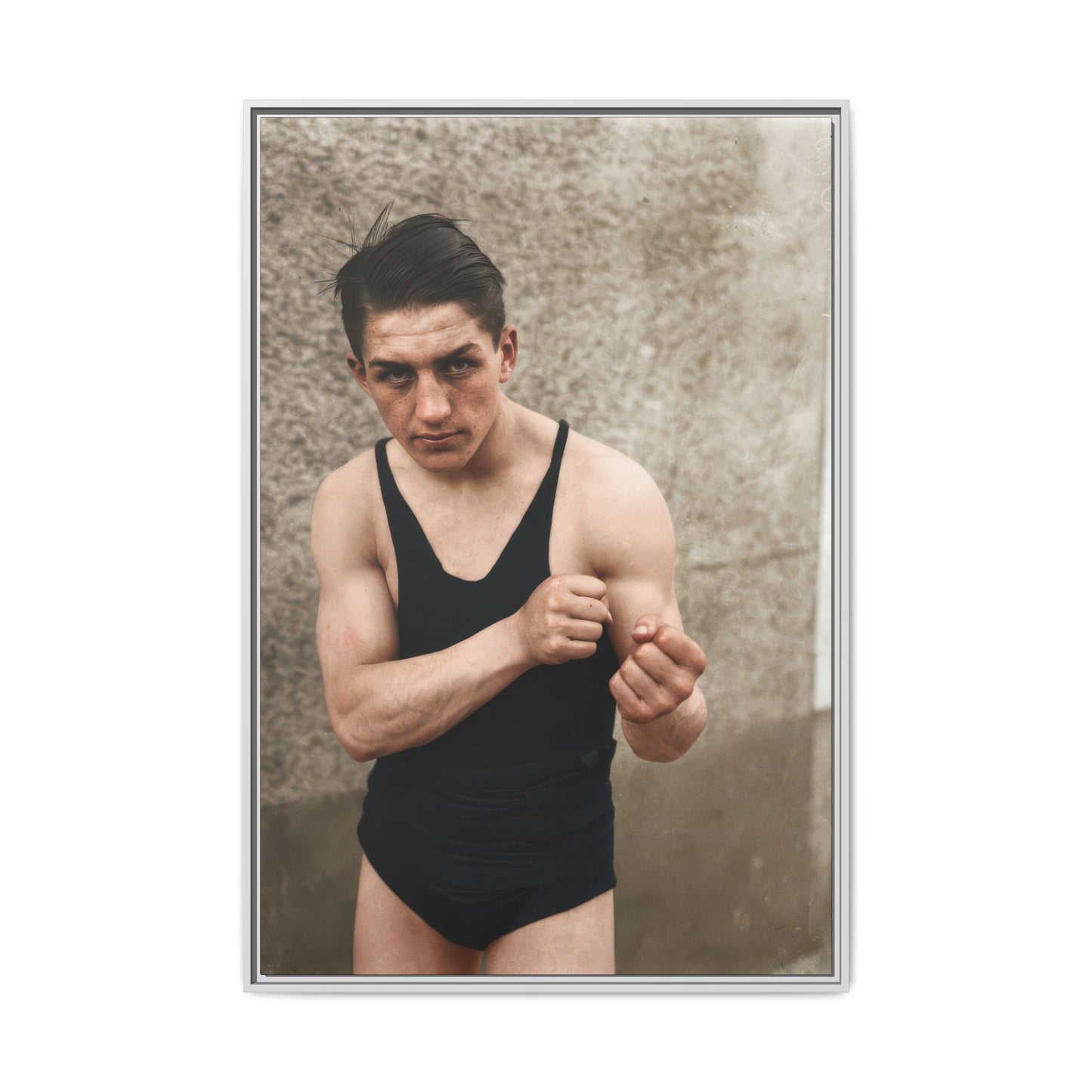 athlétisme 048 | Framed Vintage Photo - Matte Canvas