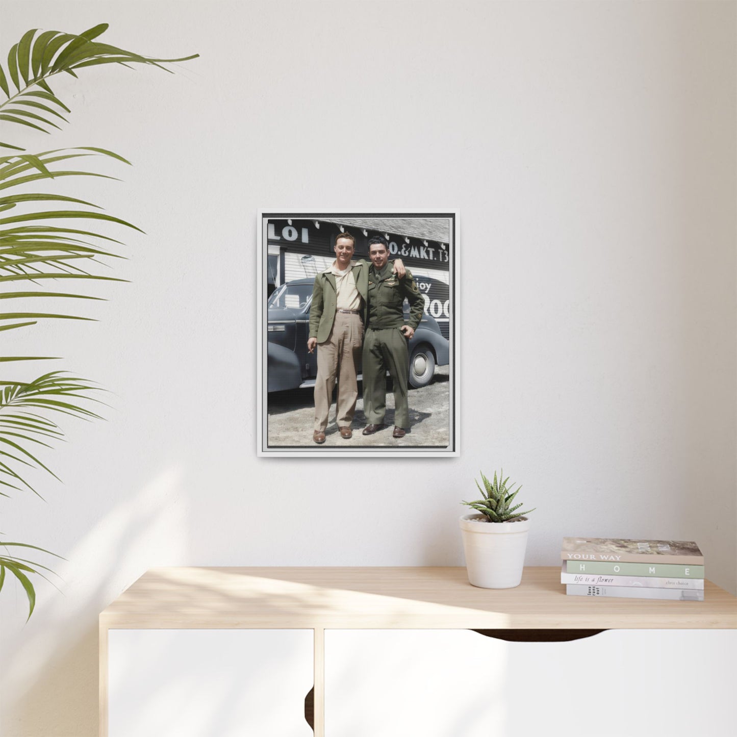 paire 058 | Framed Vintage Photo - Matte Canvas
