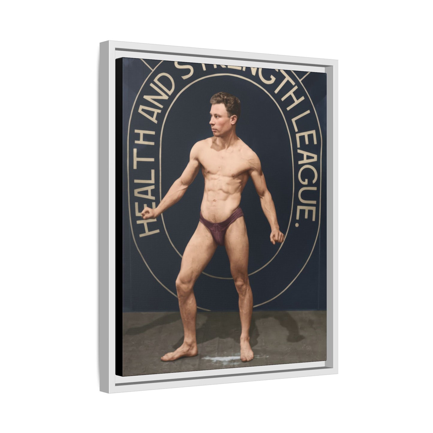 athlétisme 010 | Framed Vintage Photo - Matte Canvas