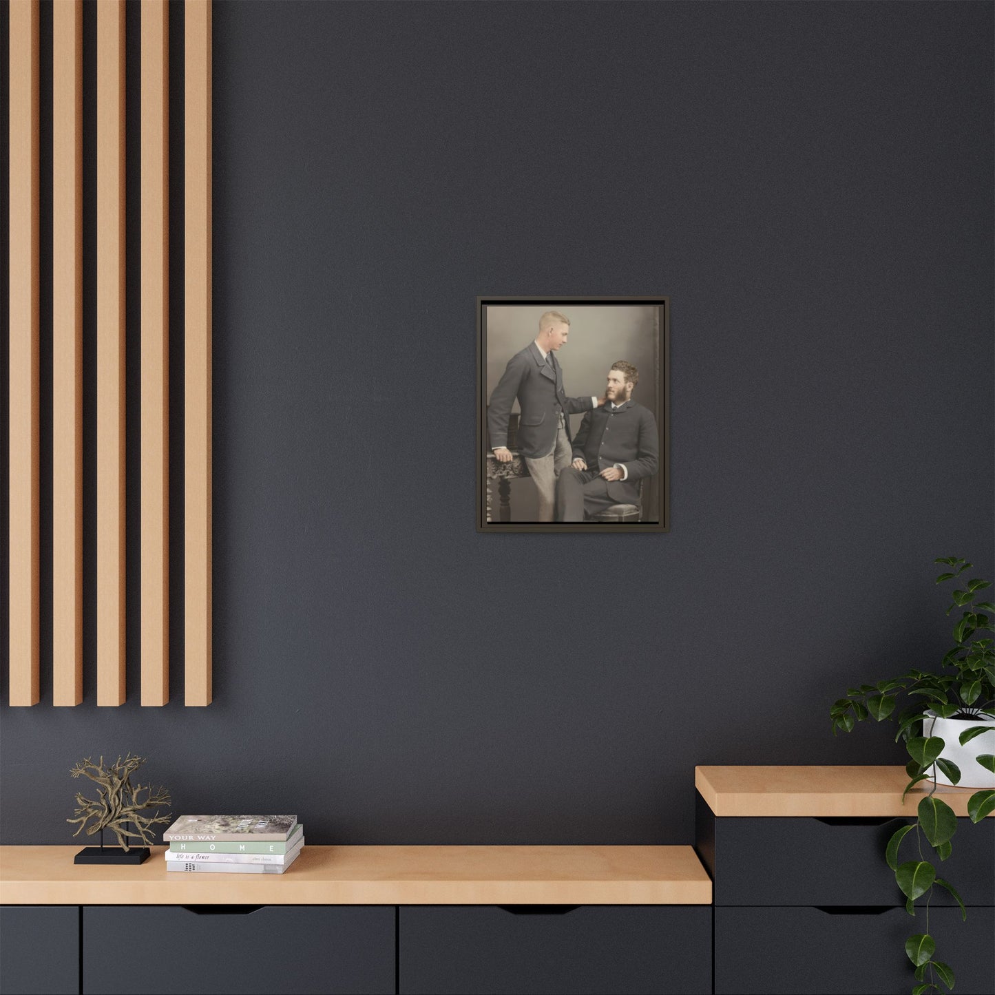paire 111 | Framed Vintage Photo - Matte Canvas