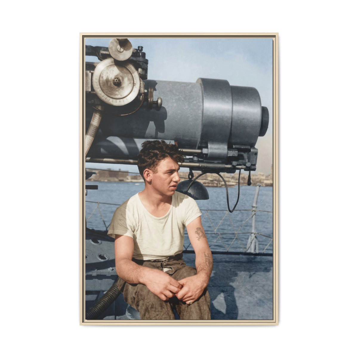 celibataire 026 | Framed Vintage Photo - Matte Canvas