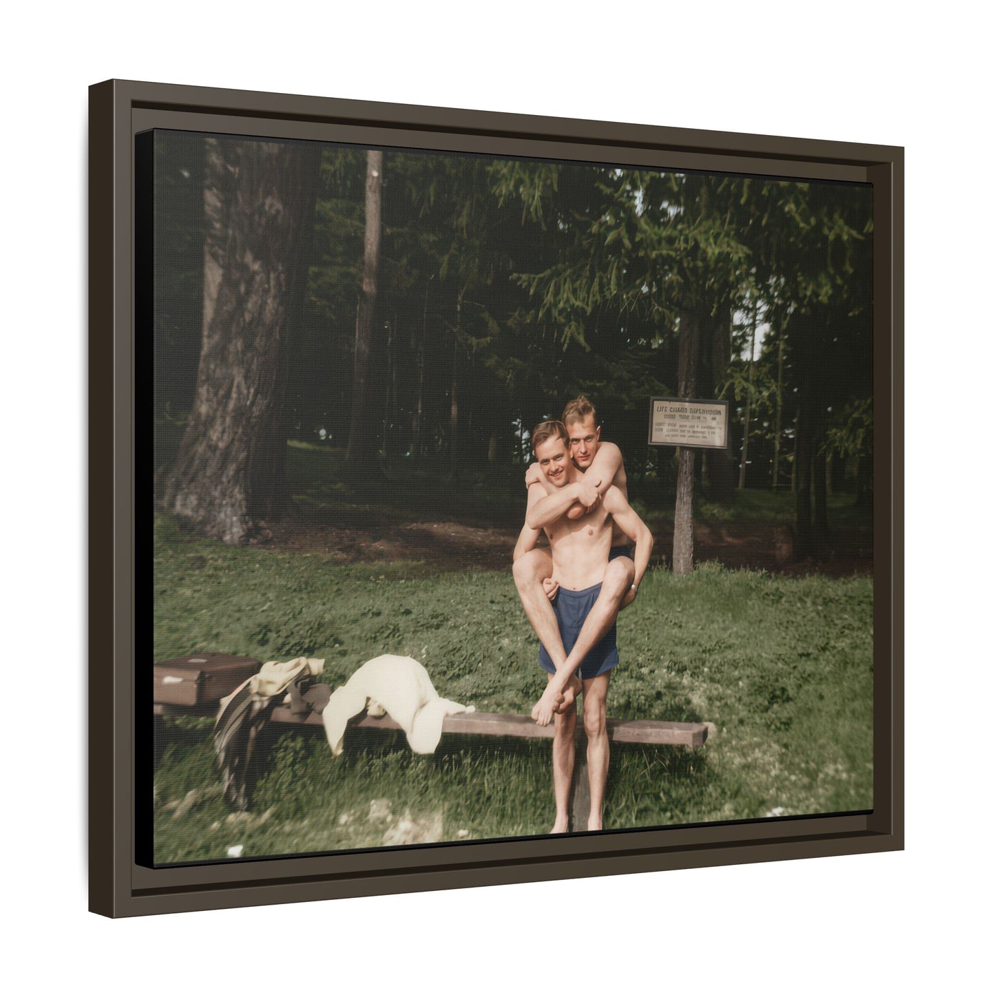 nager 009 | Framed Vintage Photo - Matte Canvas