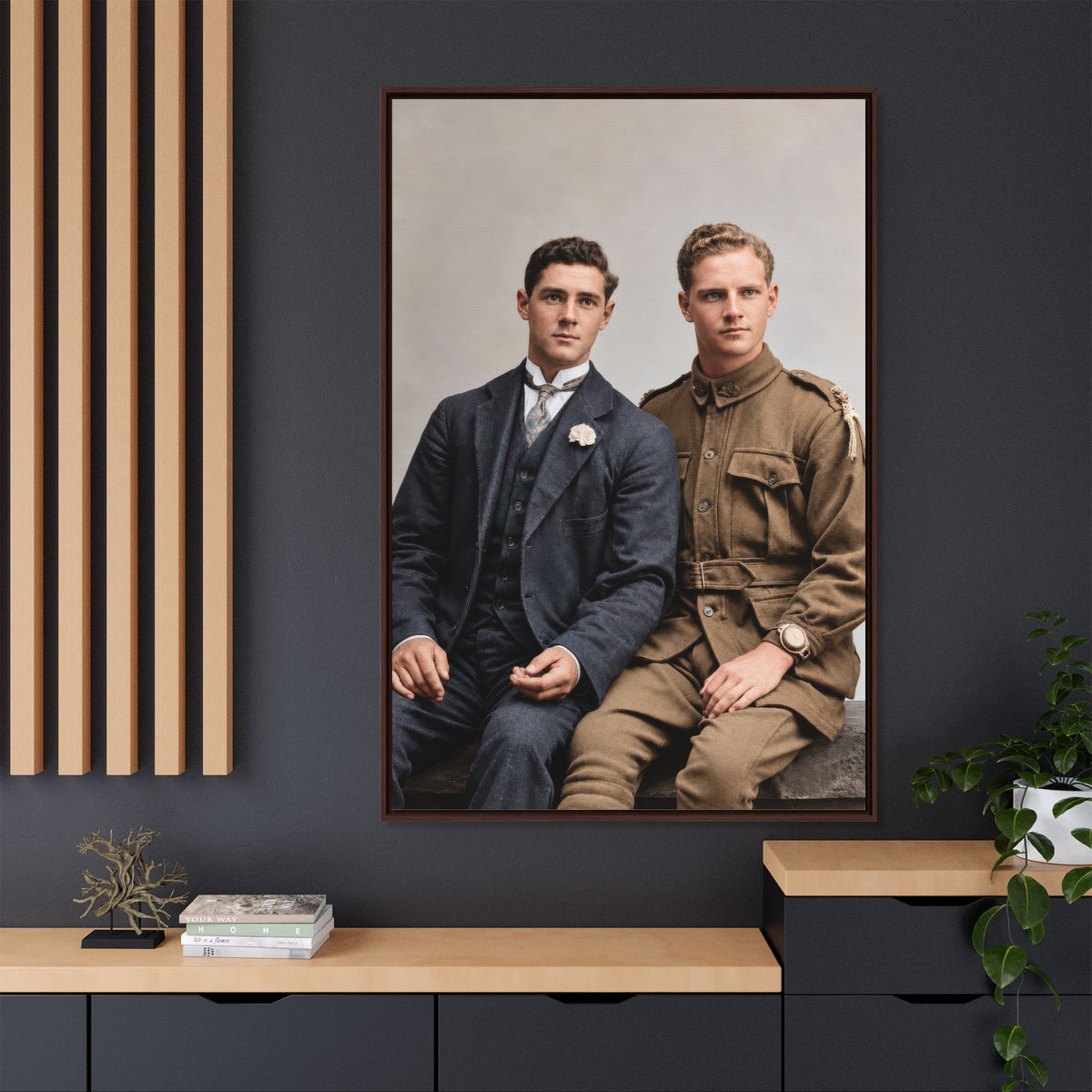 paire 169 | Framed Vintage Photo - Matte Canvas