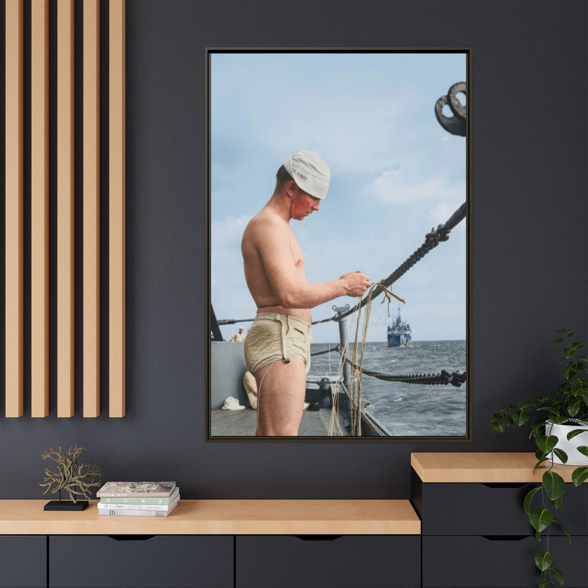 celibataire 043 | Framed Vintage Photo - Matte Canvas